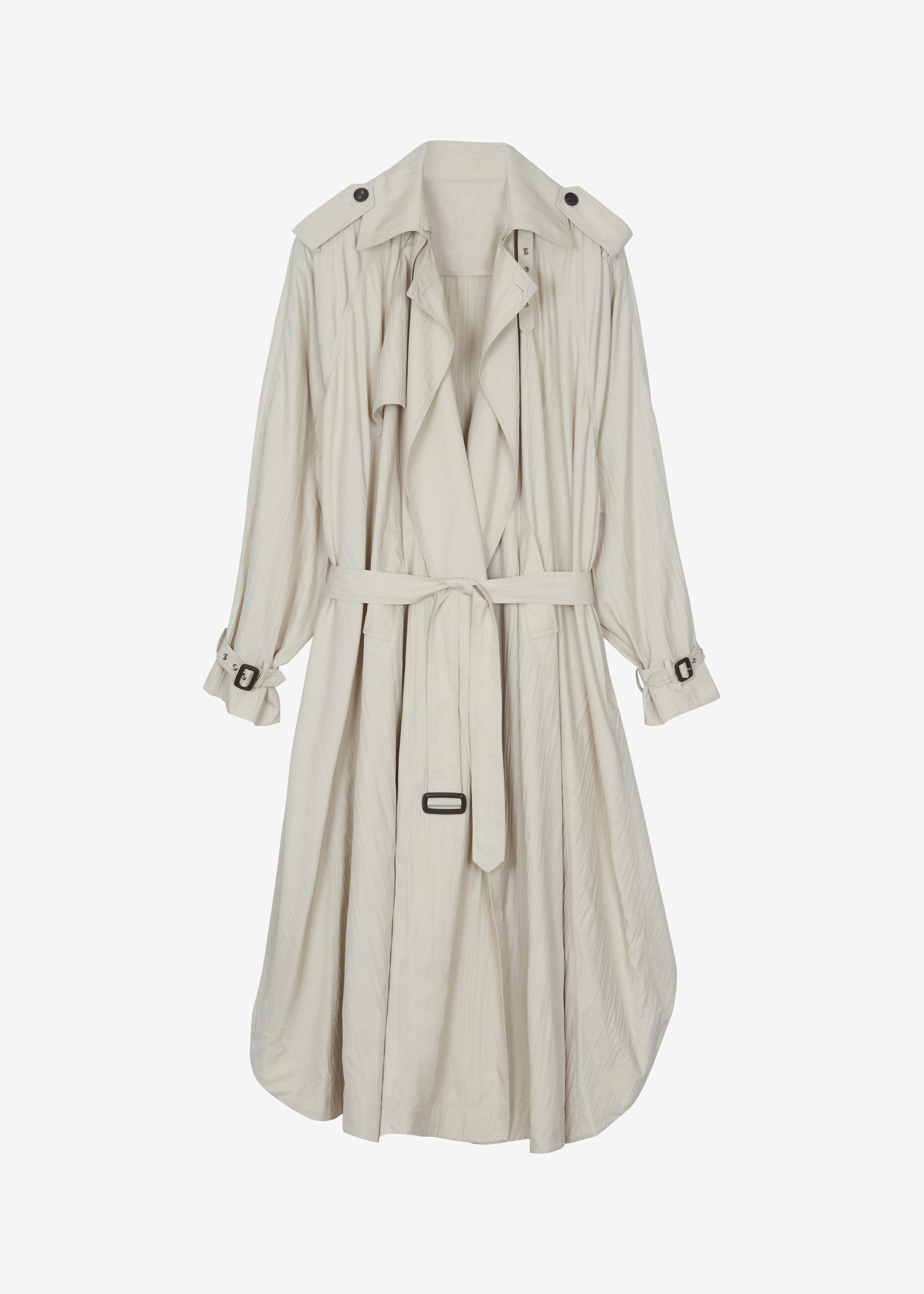 Elsdon Fluid Long Trench - Light Beige