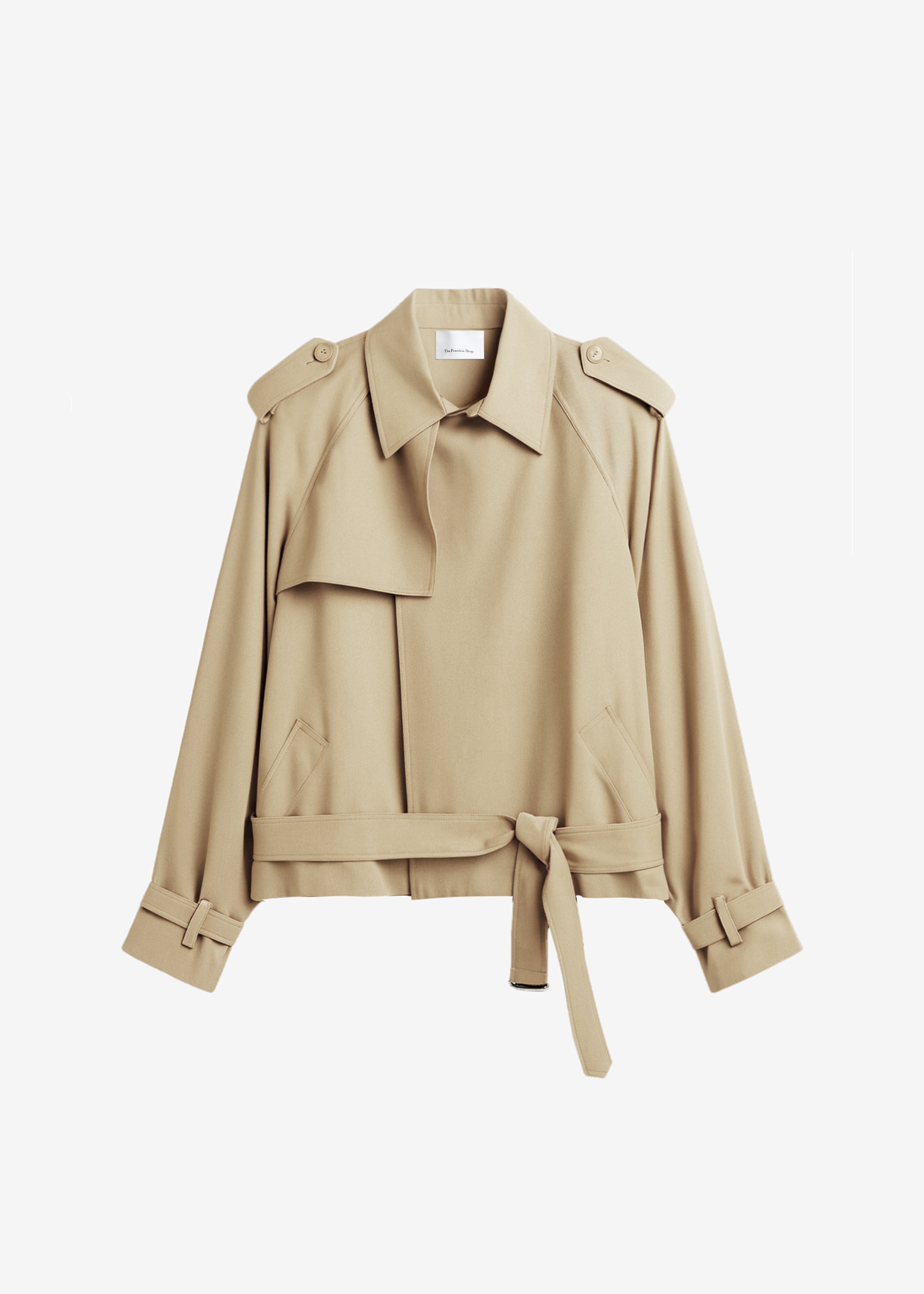 Elva Fluid Short Trench - Beige