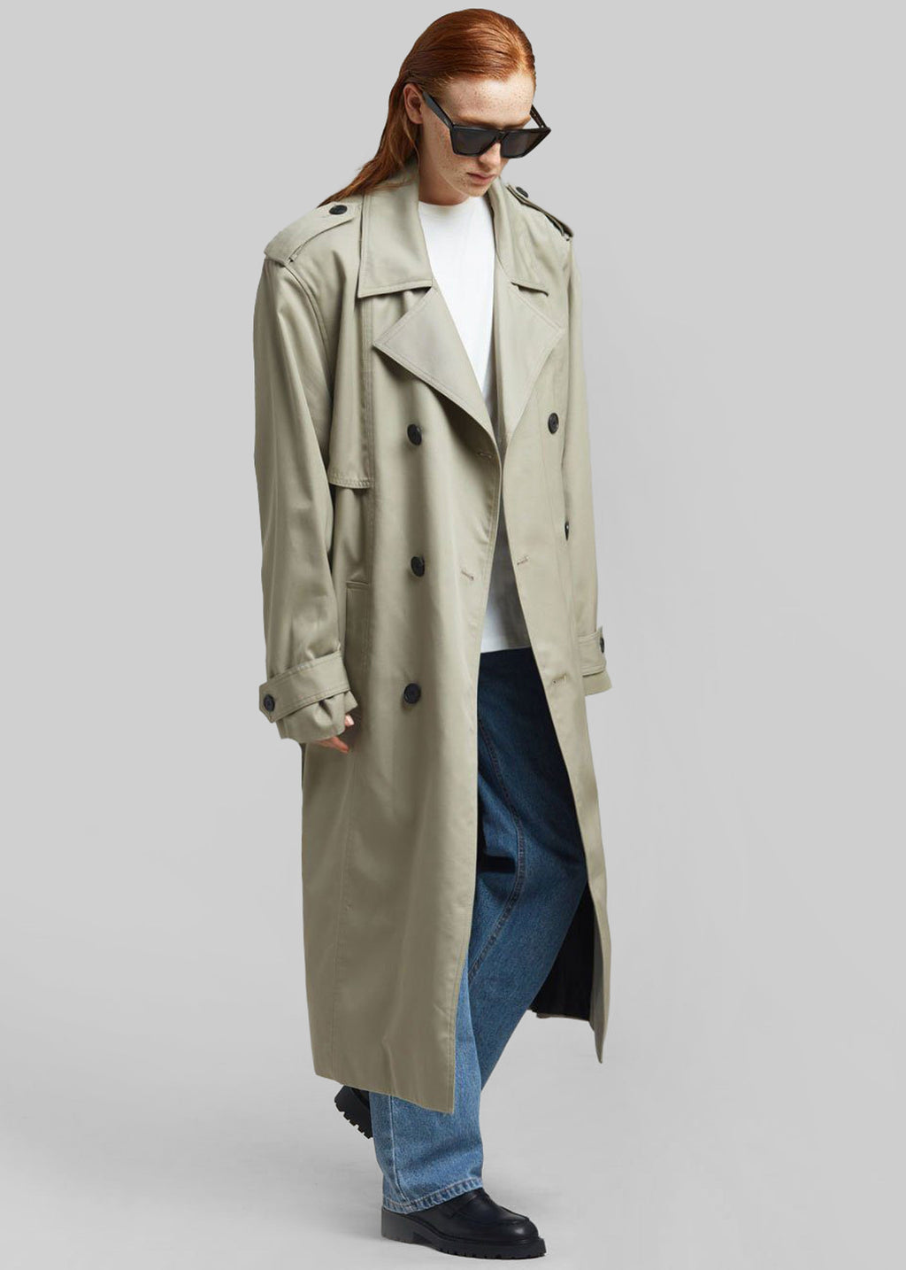Eugene Trench Coat - Pale Khaki