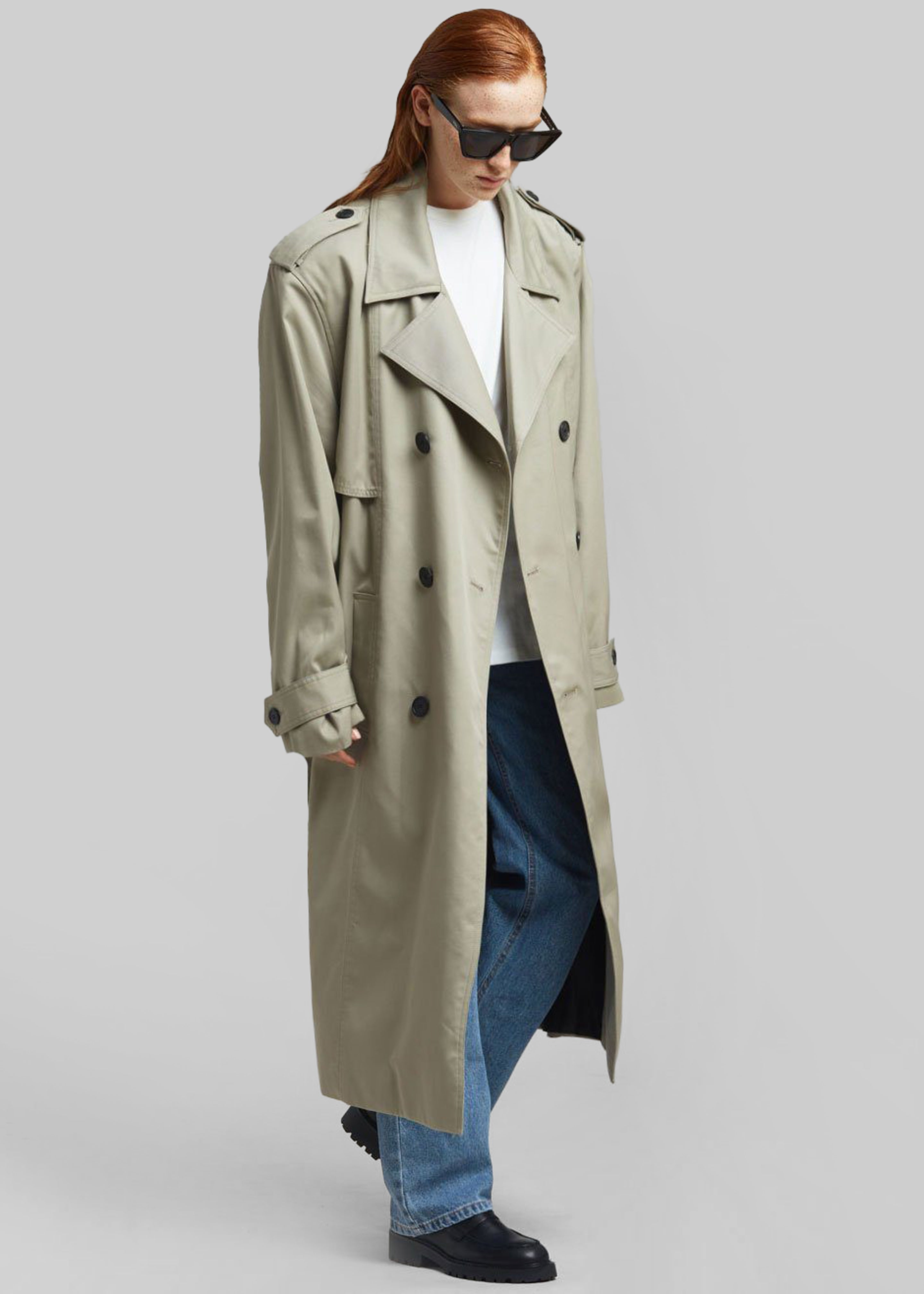 Eugene Trench Coat - Pale Khaki