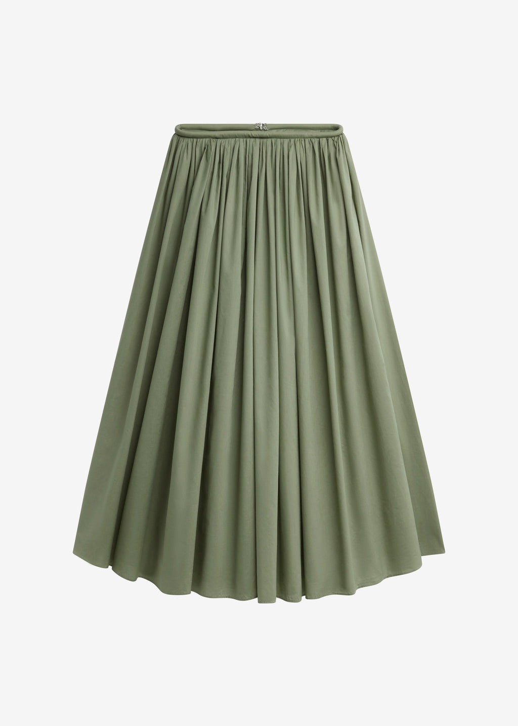 Gaeta Wide Corded Waistband Culottes - Sage