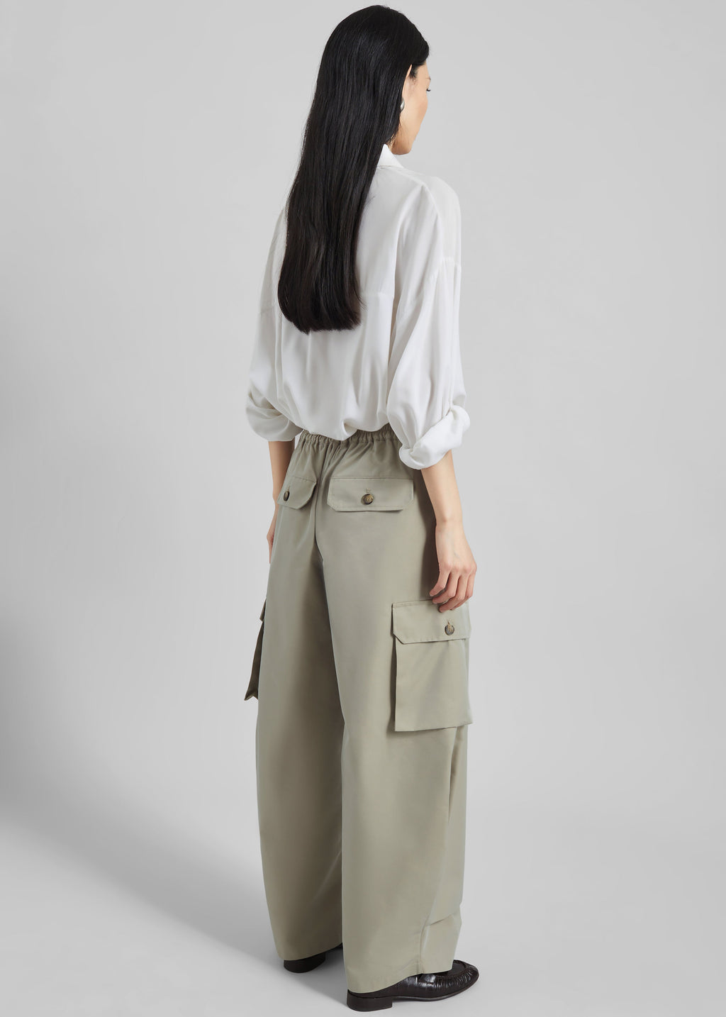 Geilo Barrel Leg Pants - Beige