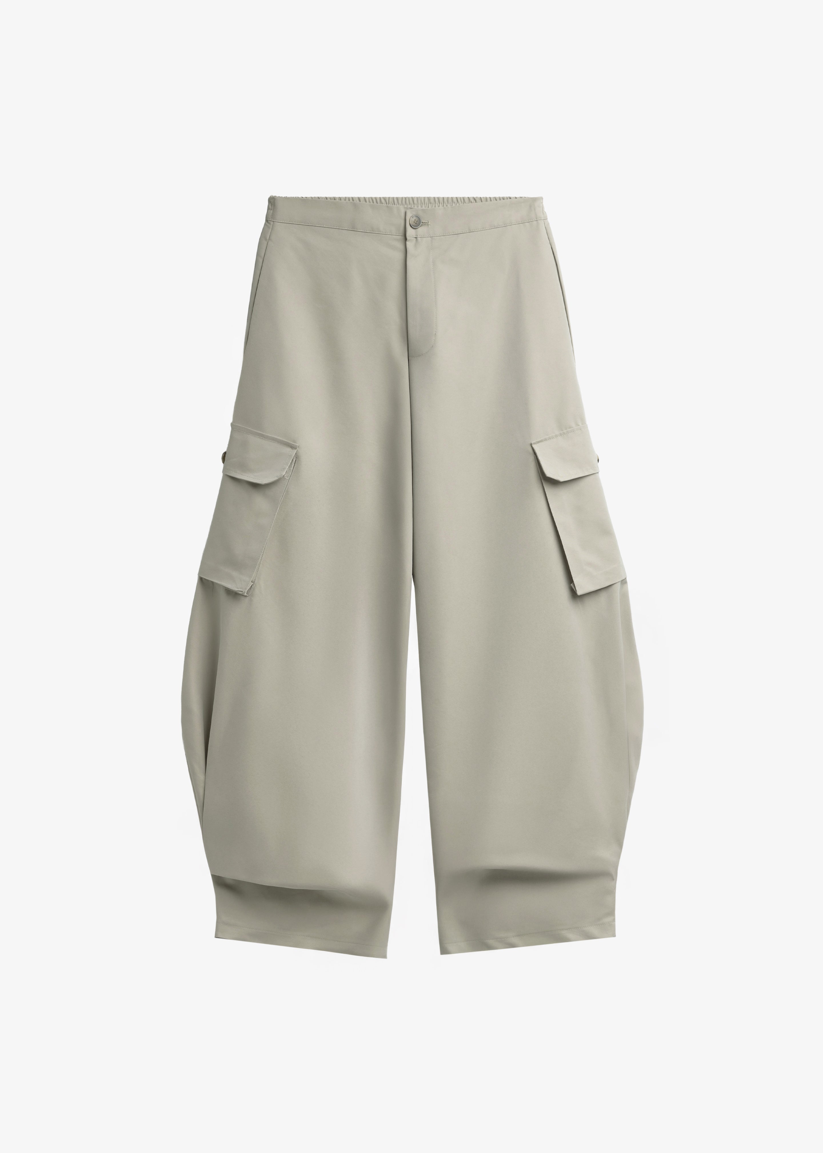 Geilo Barrel Leg Pants - Beige