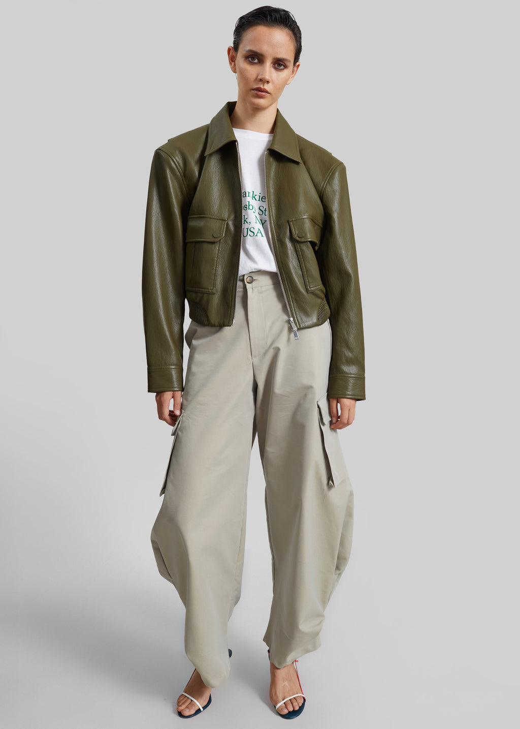 Geilo Barrel Leg Pants - Beige