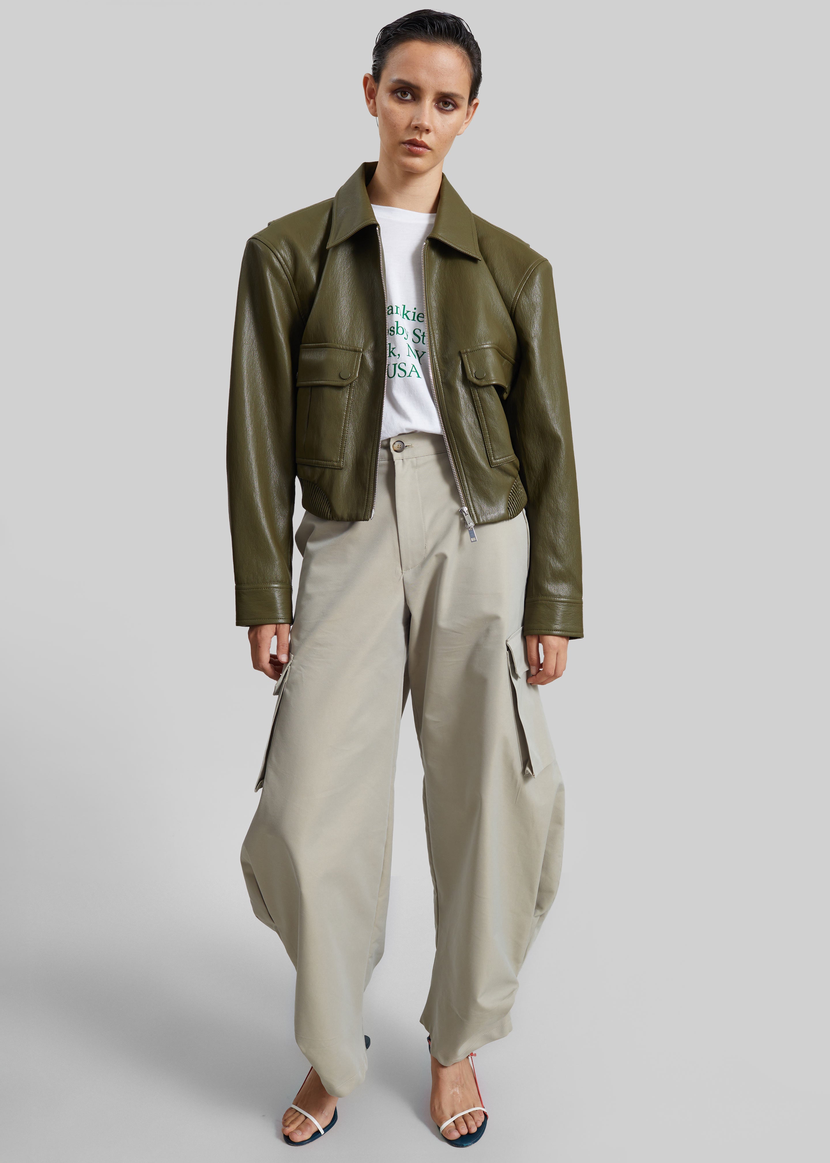 Geilo Barrel Leg Pants - Beige