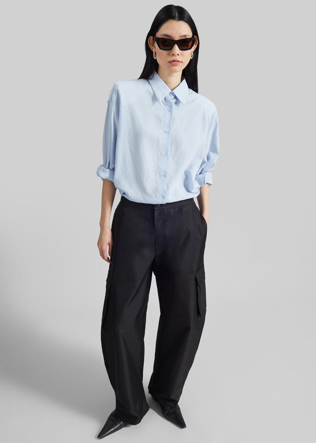 Geilo Barrel Leg Pants - Black
