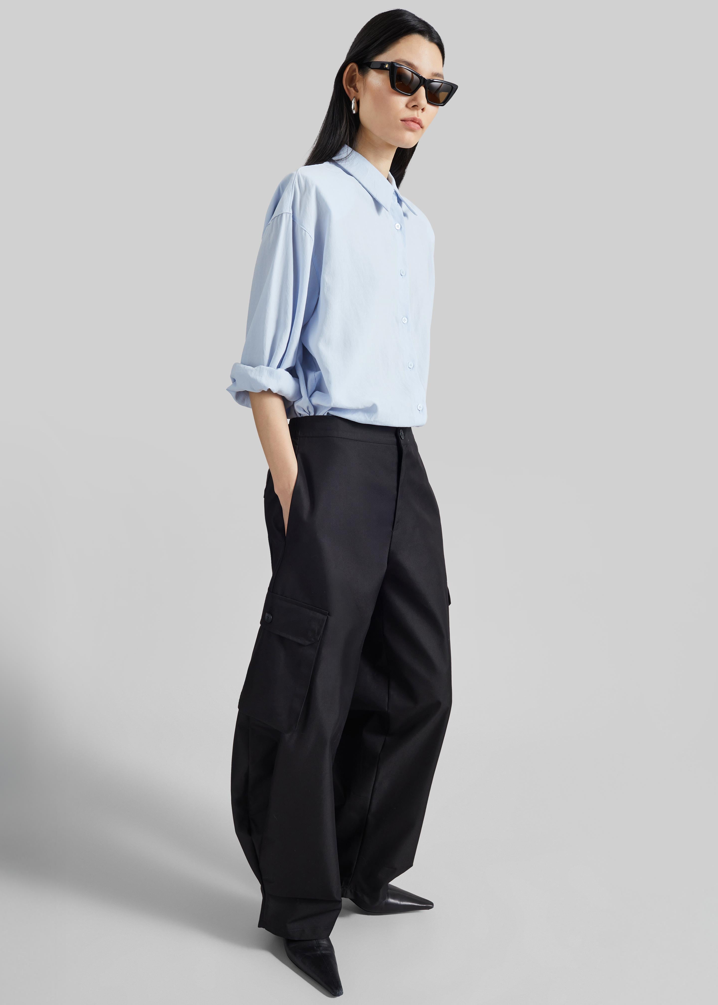 Geilo Barrel Leg Pants - Black