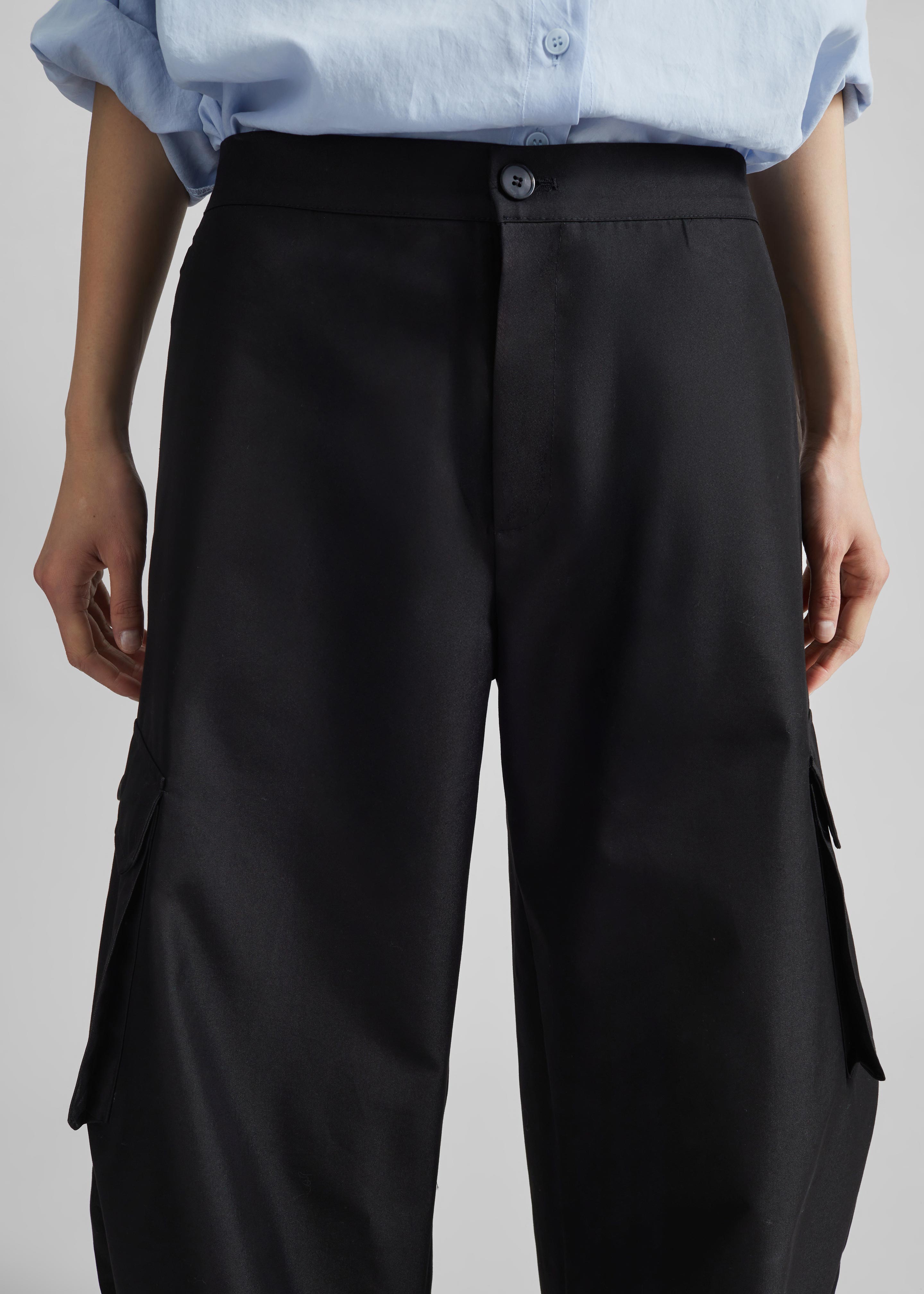 Geilo Barrel Leg Pants - Black