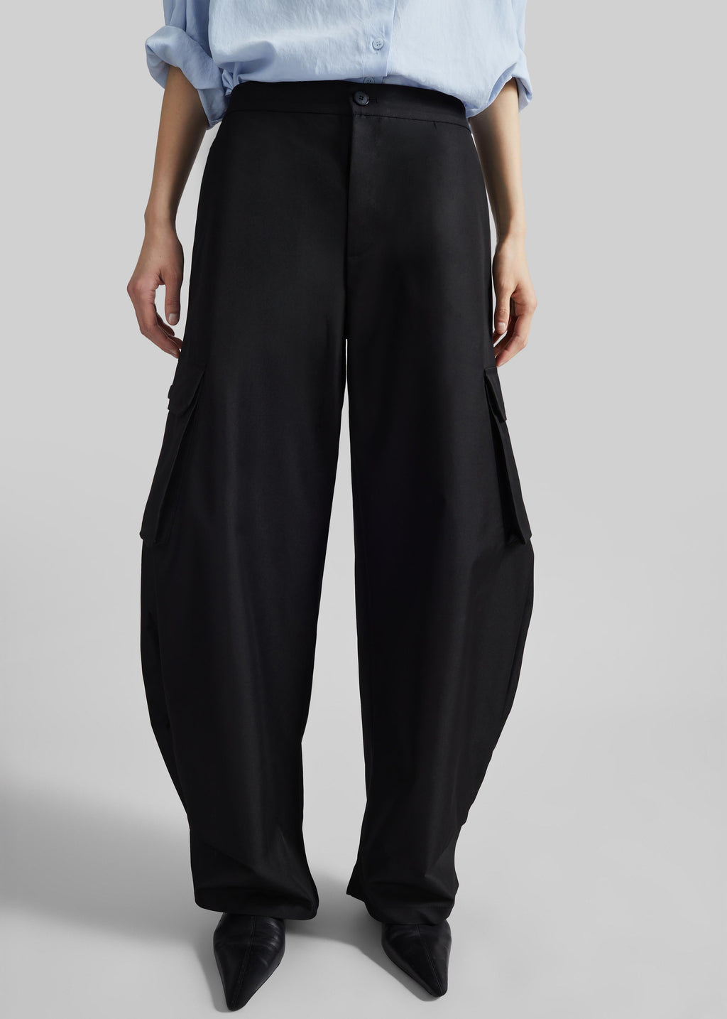 Geilo Barrel Leg Pants - Black