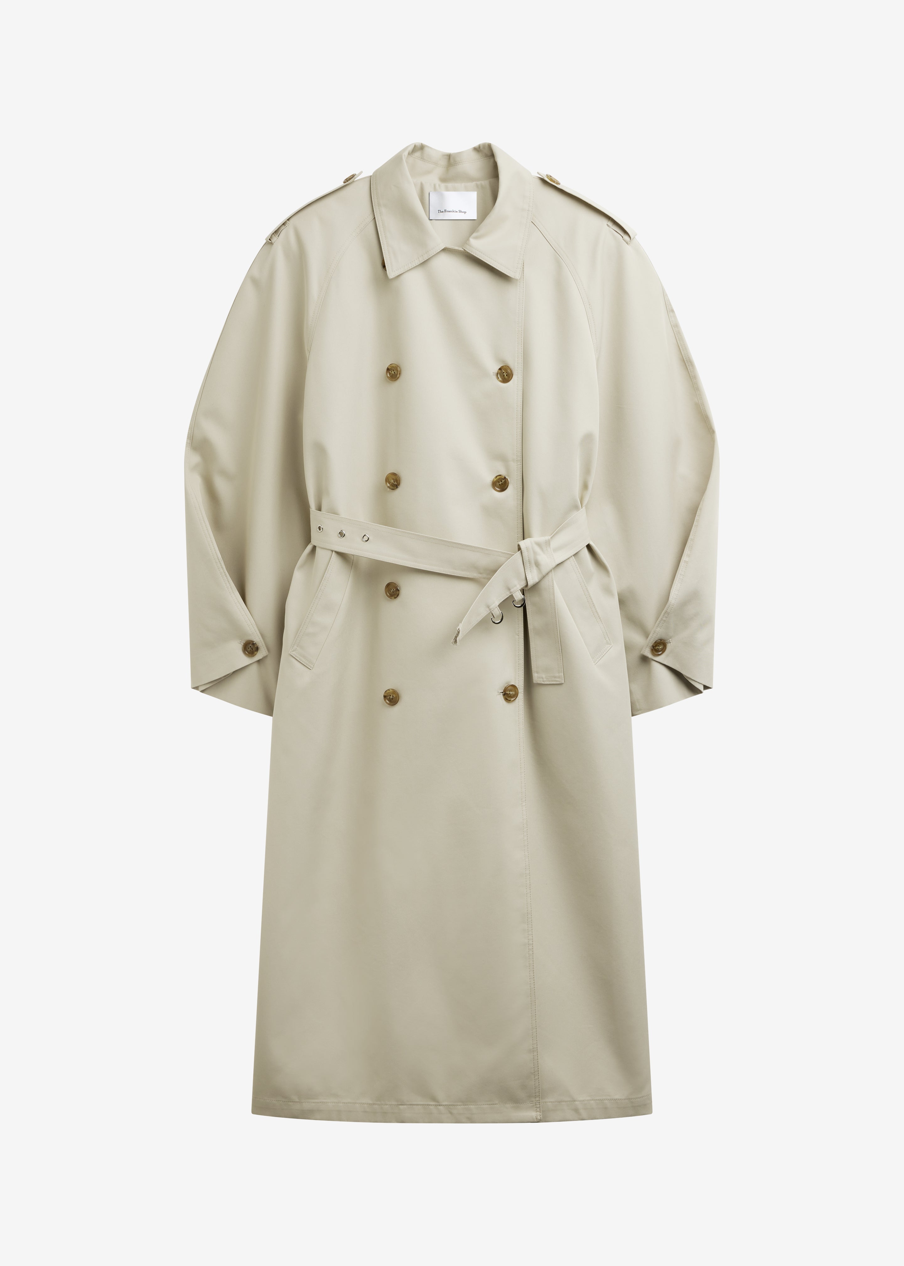 Genoa Padded Trench Coat - Beige