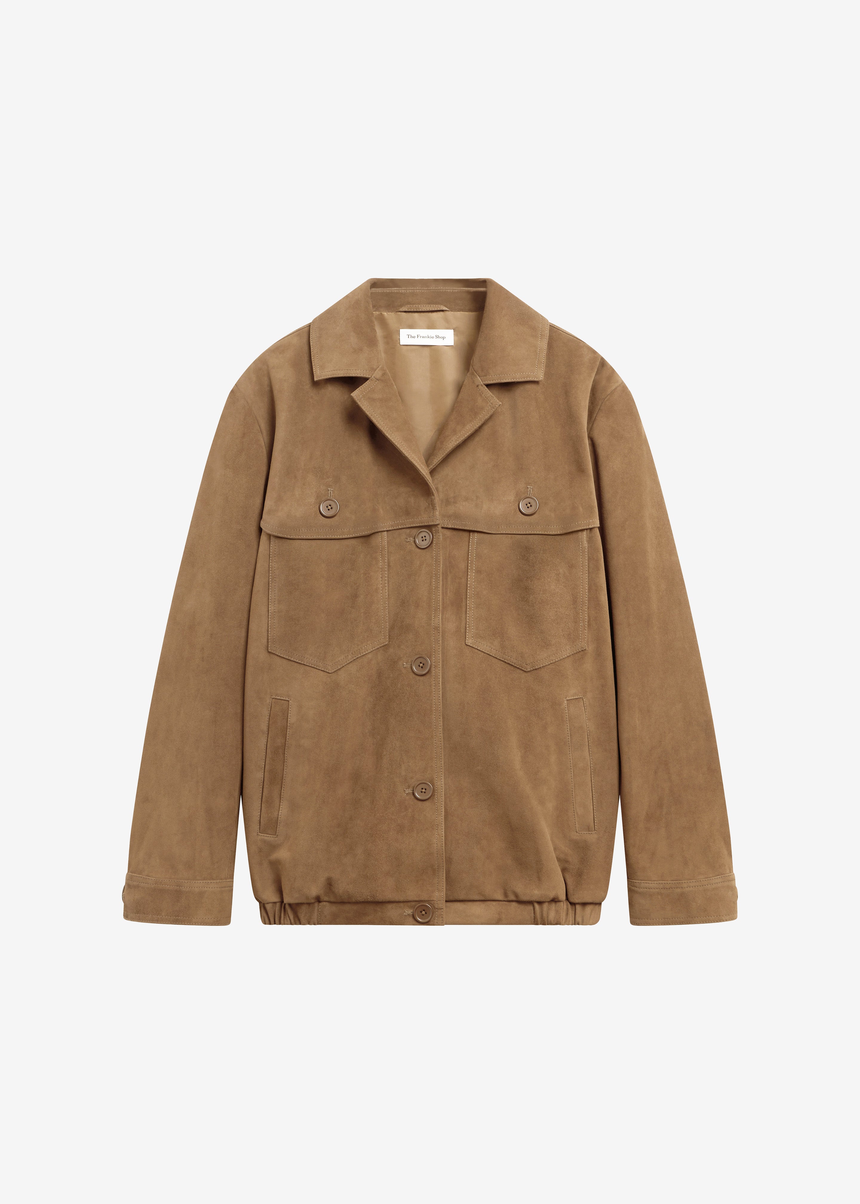 Hester Faux Suede Jacket - Camel