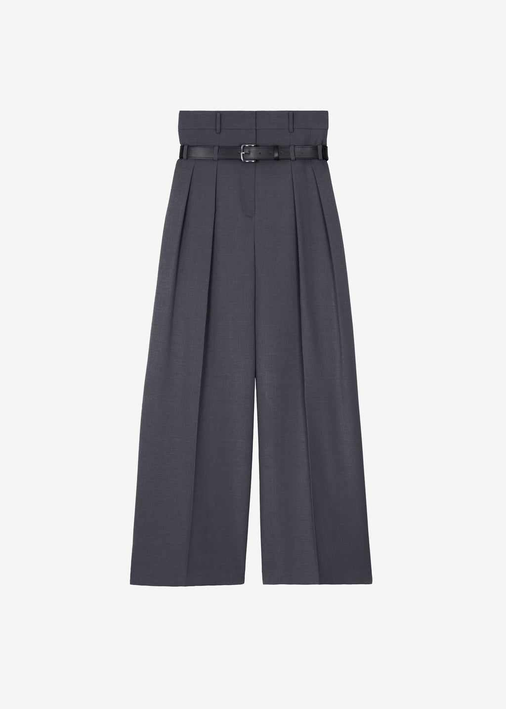 Hobart Double Belt Loop Trousers - Dark Grey