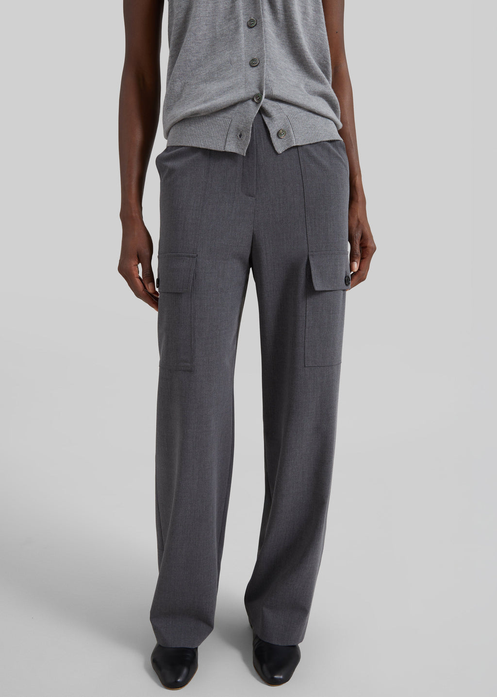 Holborn Cargo Pants - Grey Melange