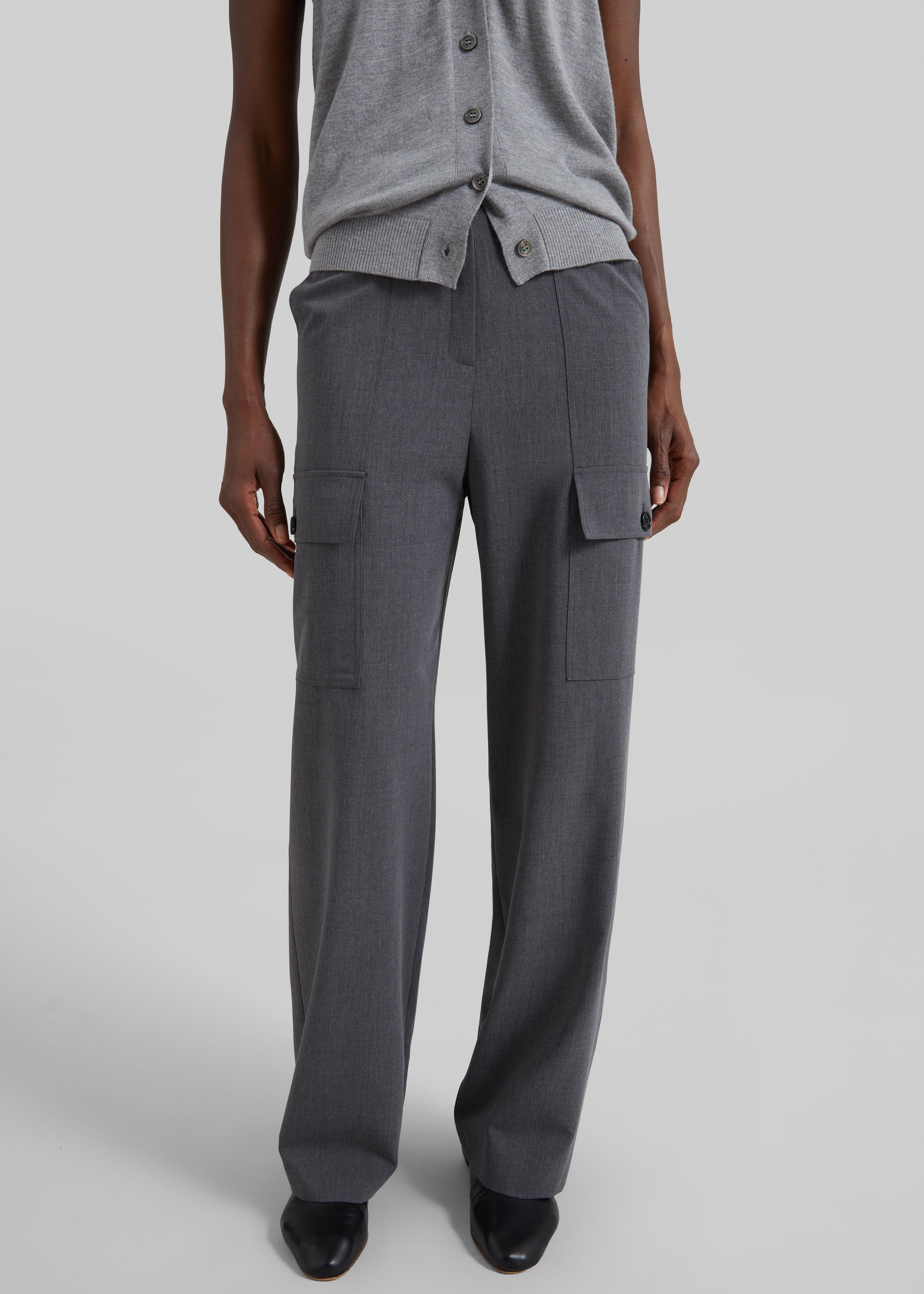 Holborn Cargo Pants - Grey Melange