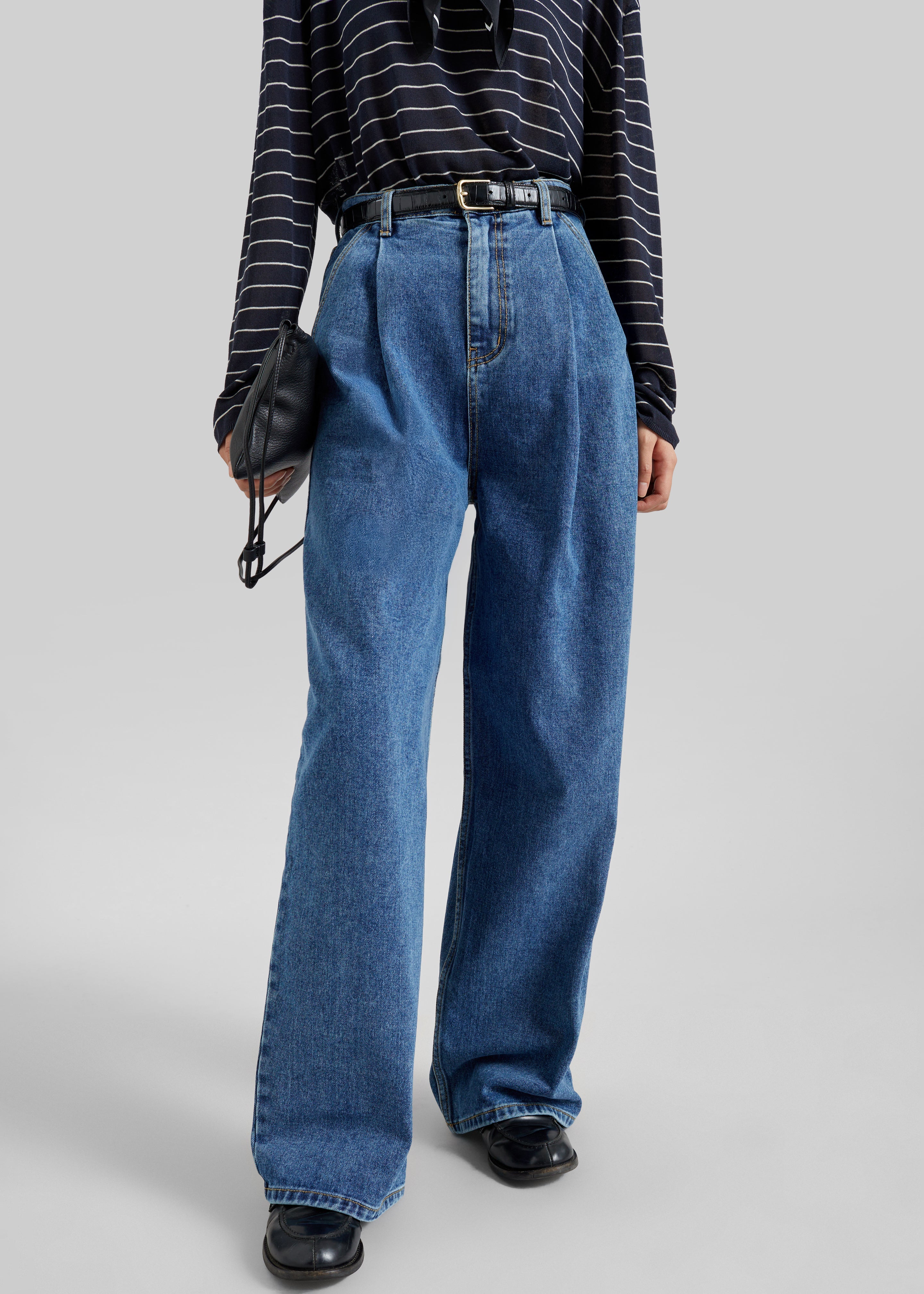Isabella Denim Pants - Medium Wash
