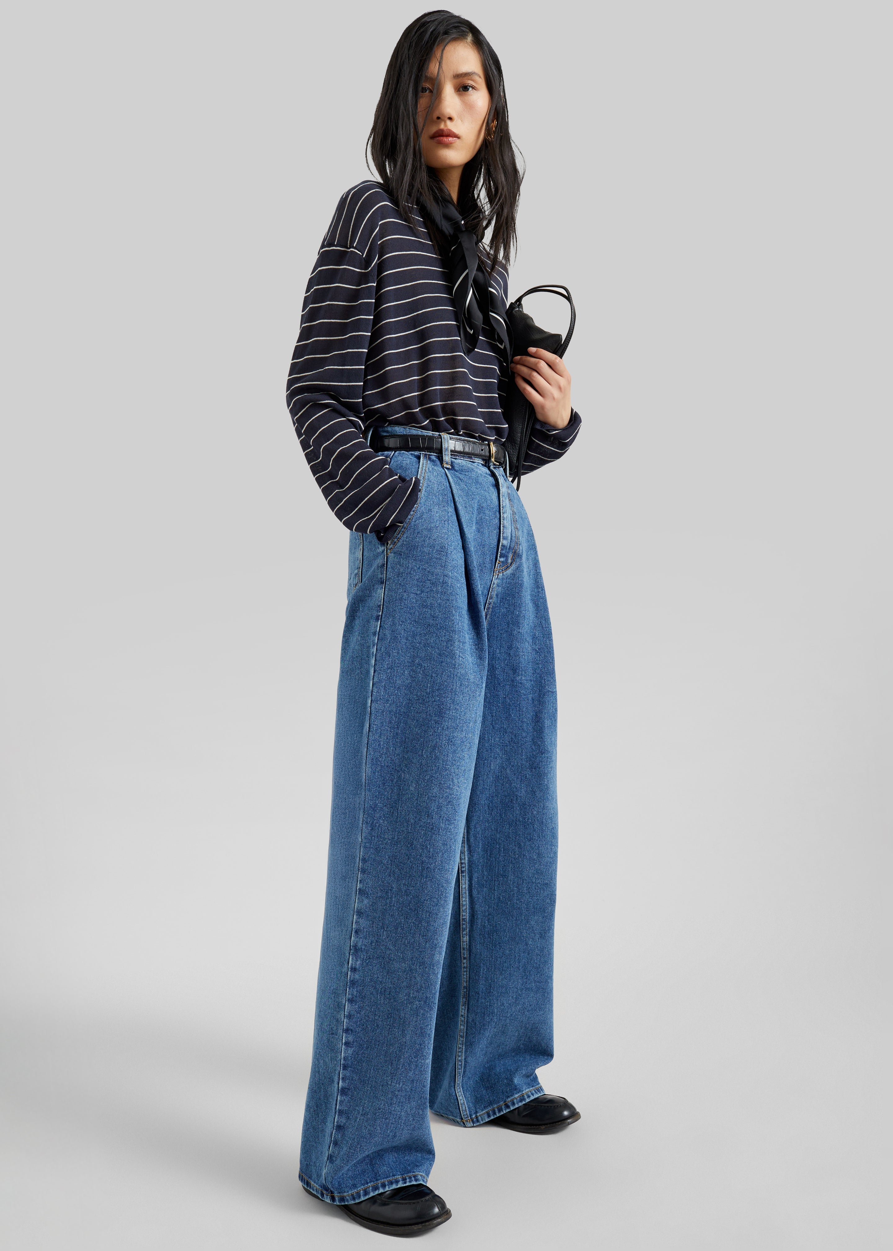 Isabella Denim Pants - Medium Wash