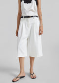 Jag Pleated Bermuda Shorts - White