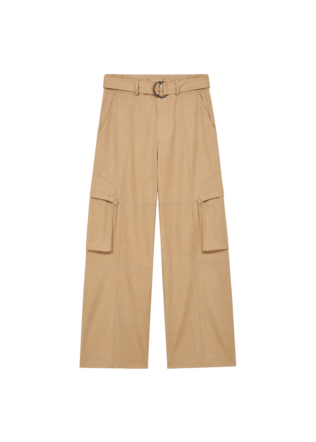 Kelly Cotton Cargo Pants - Camel