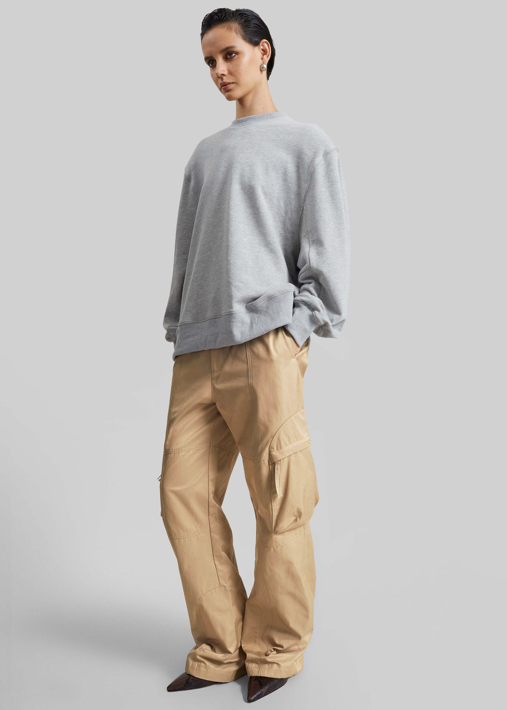 Kelly Cotton Cargo Pants - Camel
