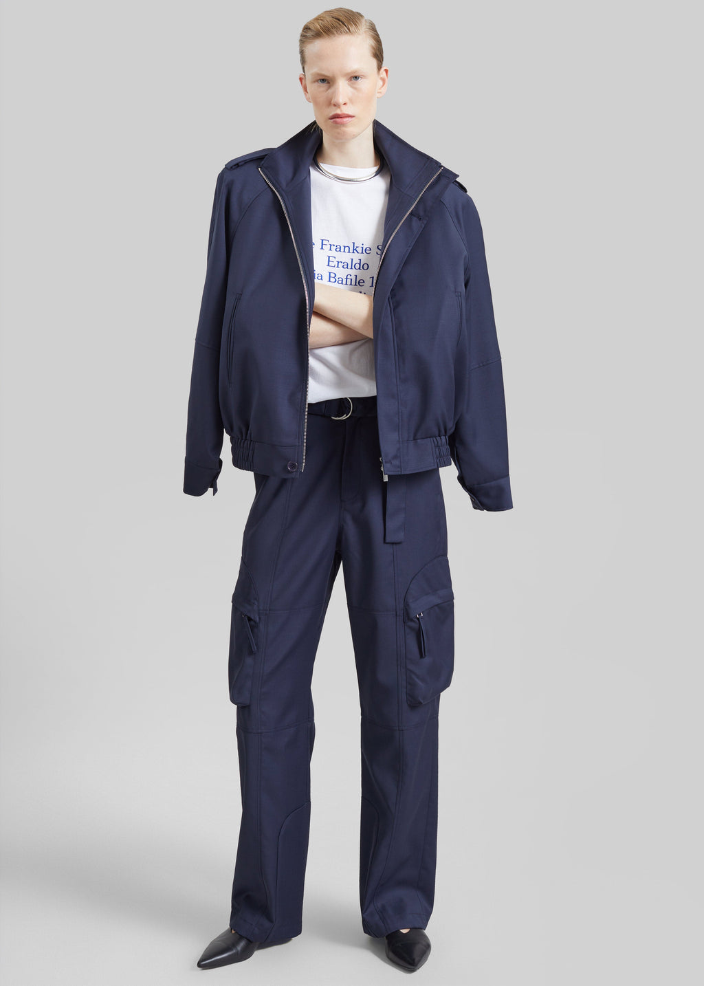 Kelly Padded Blouson - Navy