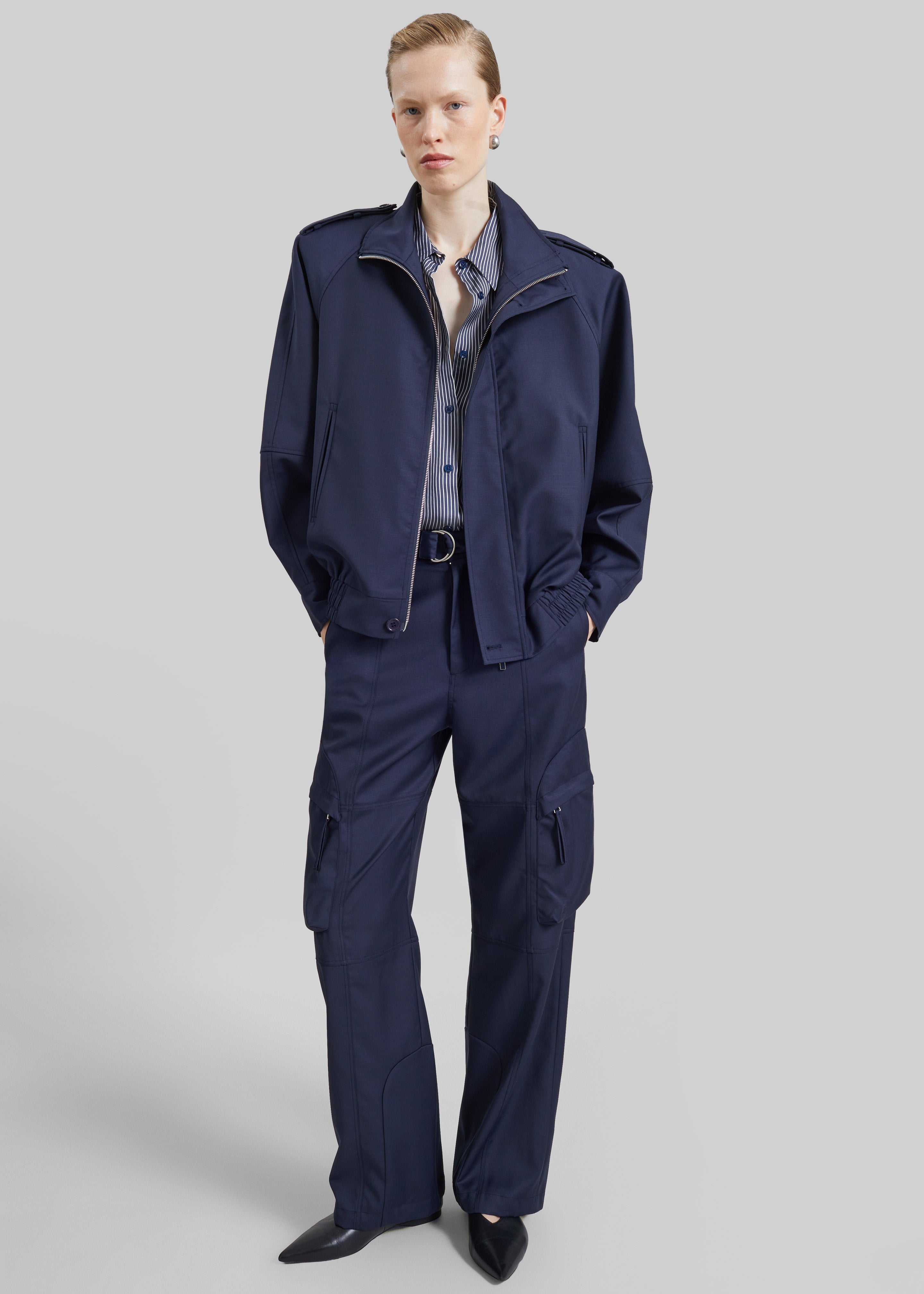 Kelly Padded Blouson - Navy