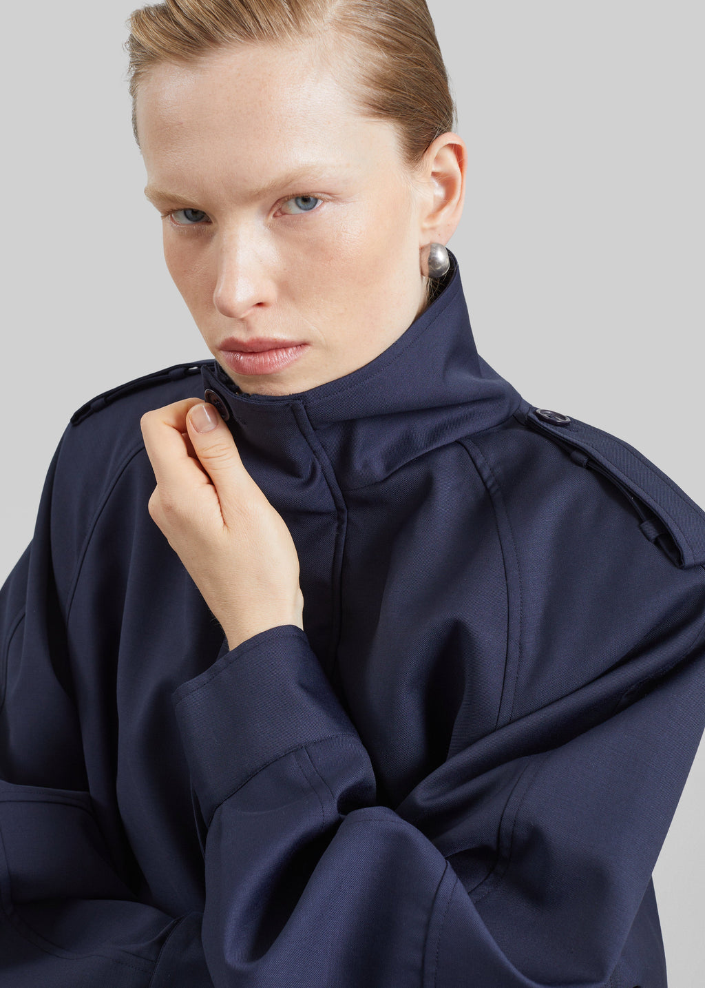Kelly Padded Blouson - Navy