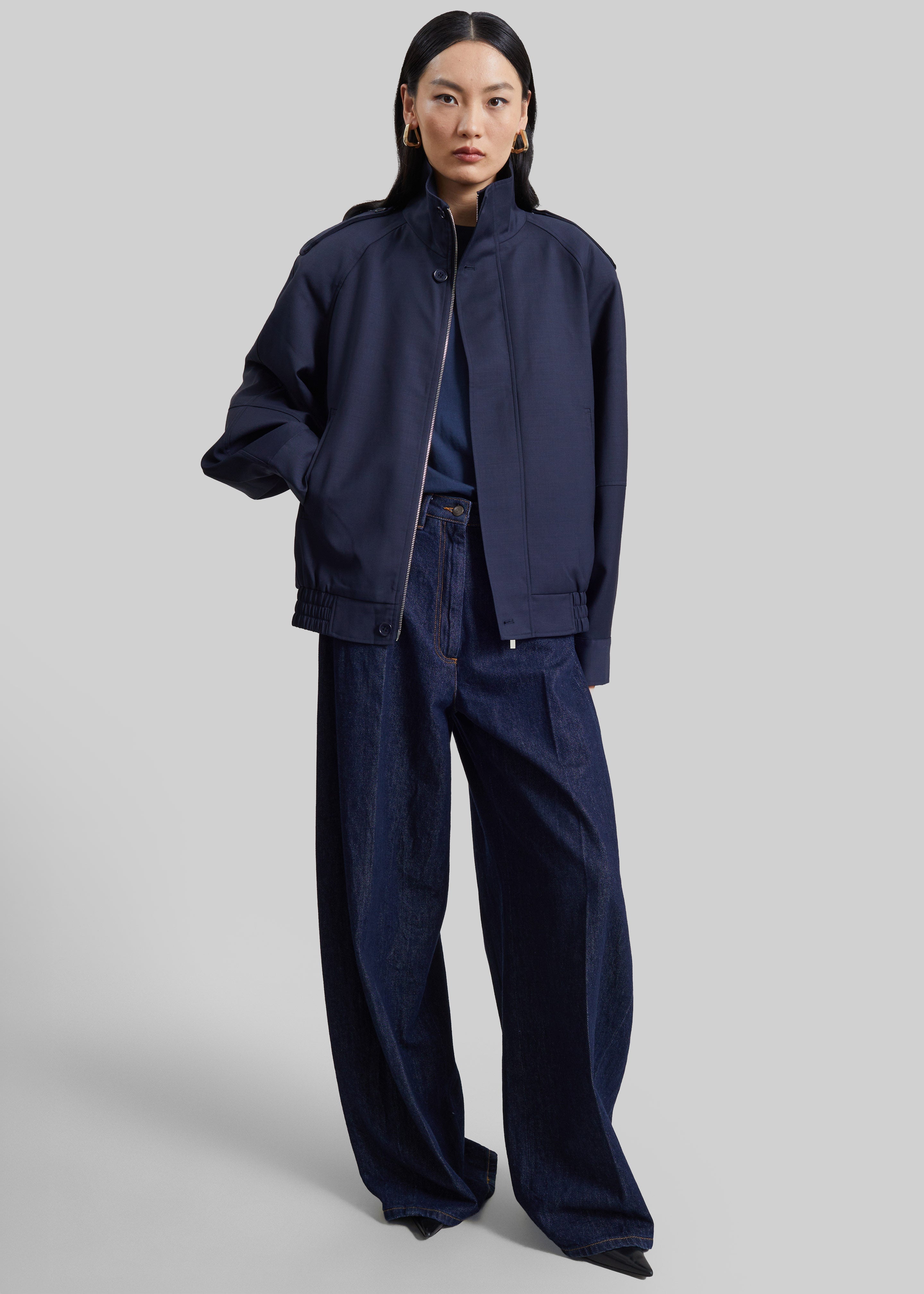 Kelly Padded Blouson - Navy