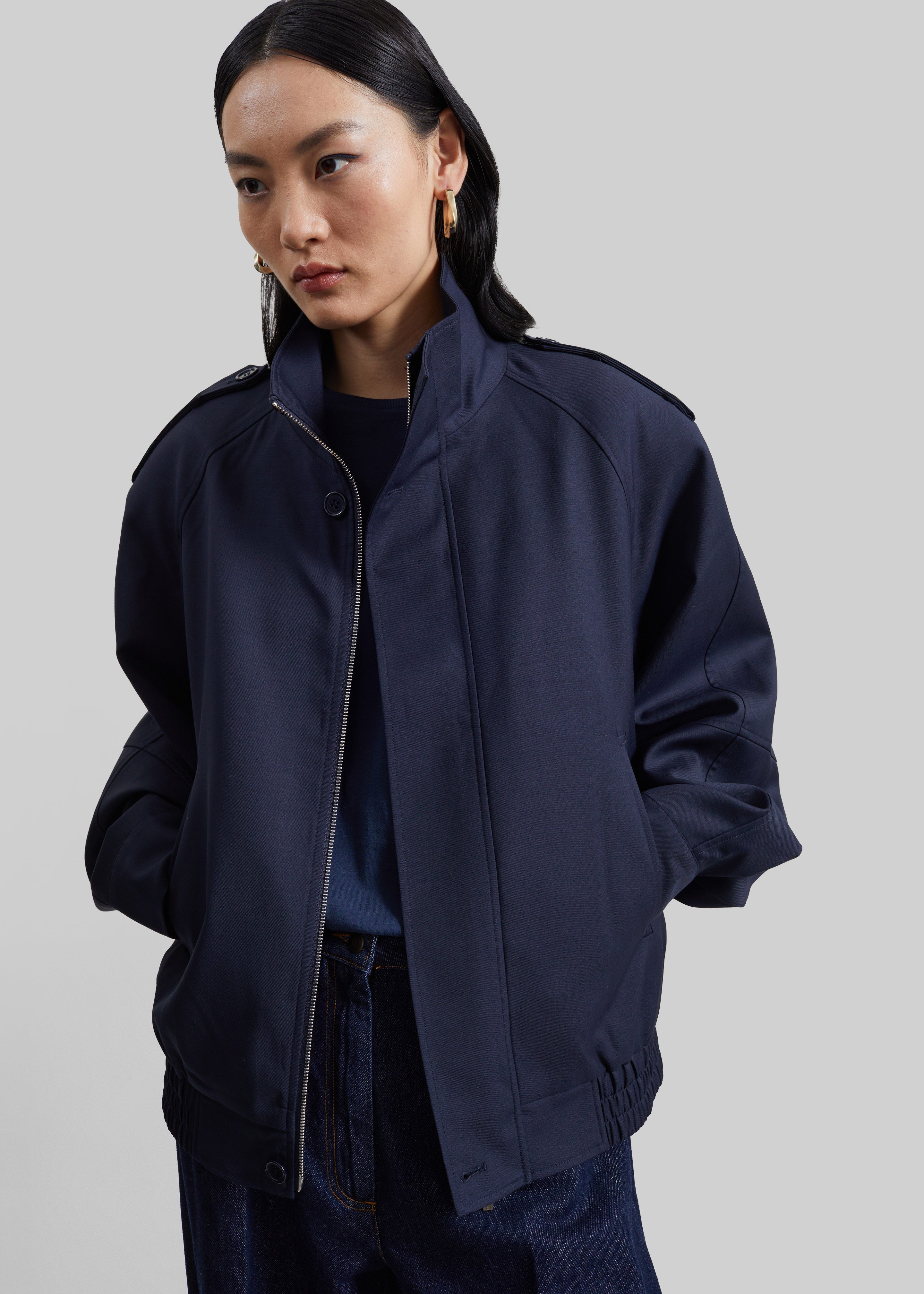 Kelly Padded Blouson - Navy