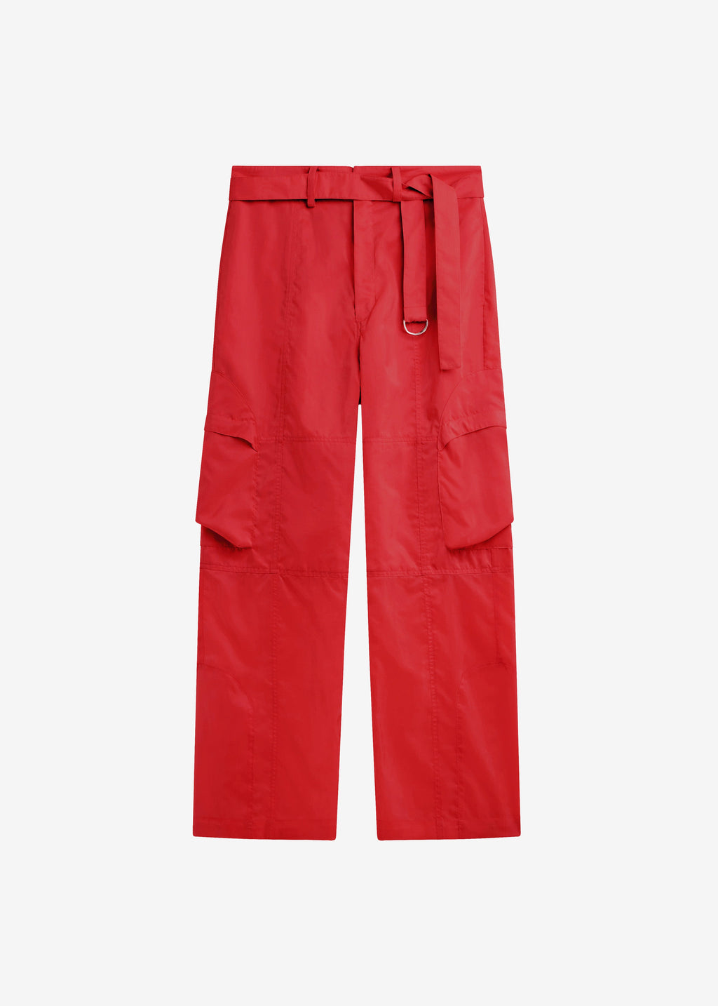 Kelly Sheer Cargo Pants - Red