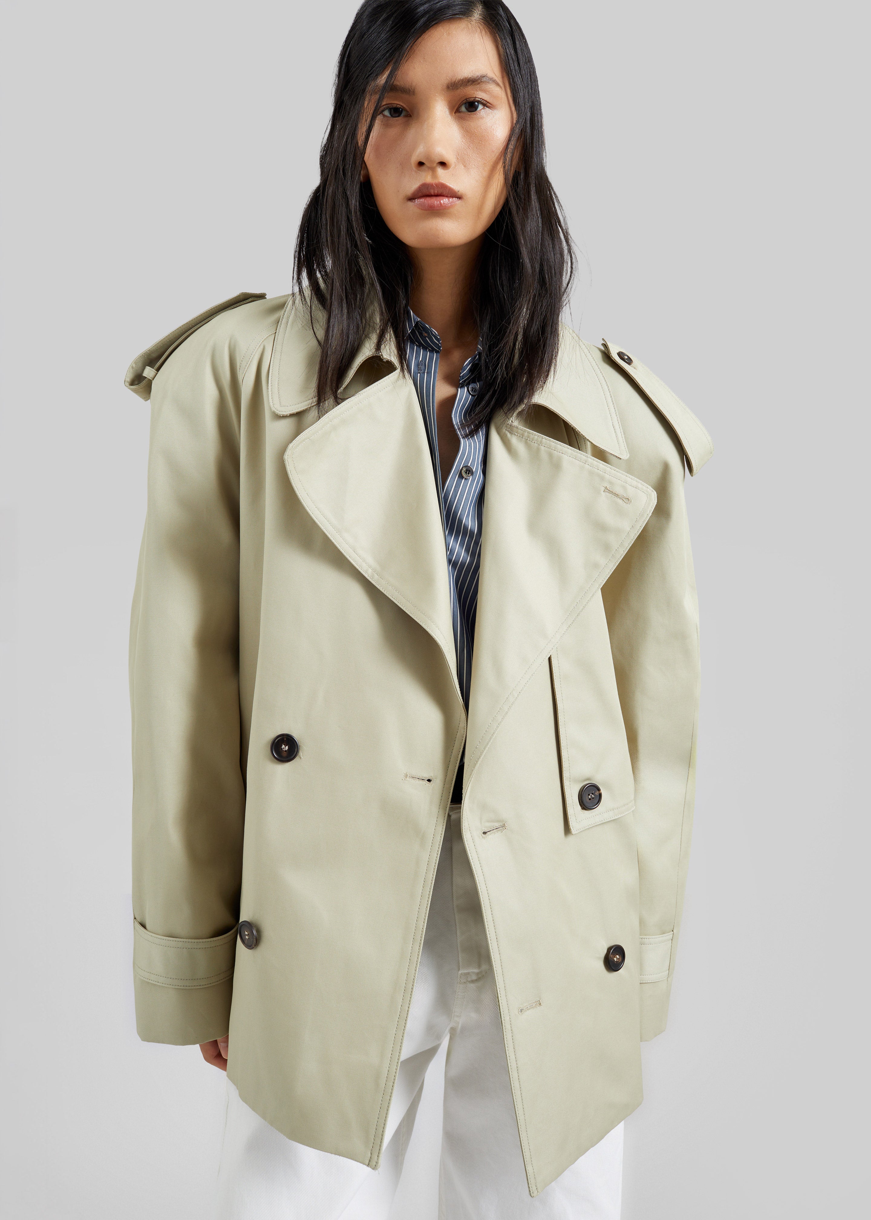 Linsell Short Trench - Beige