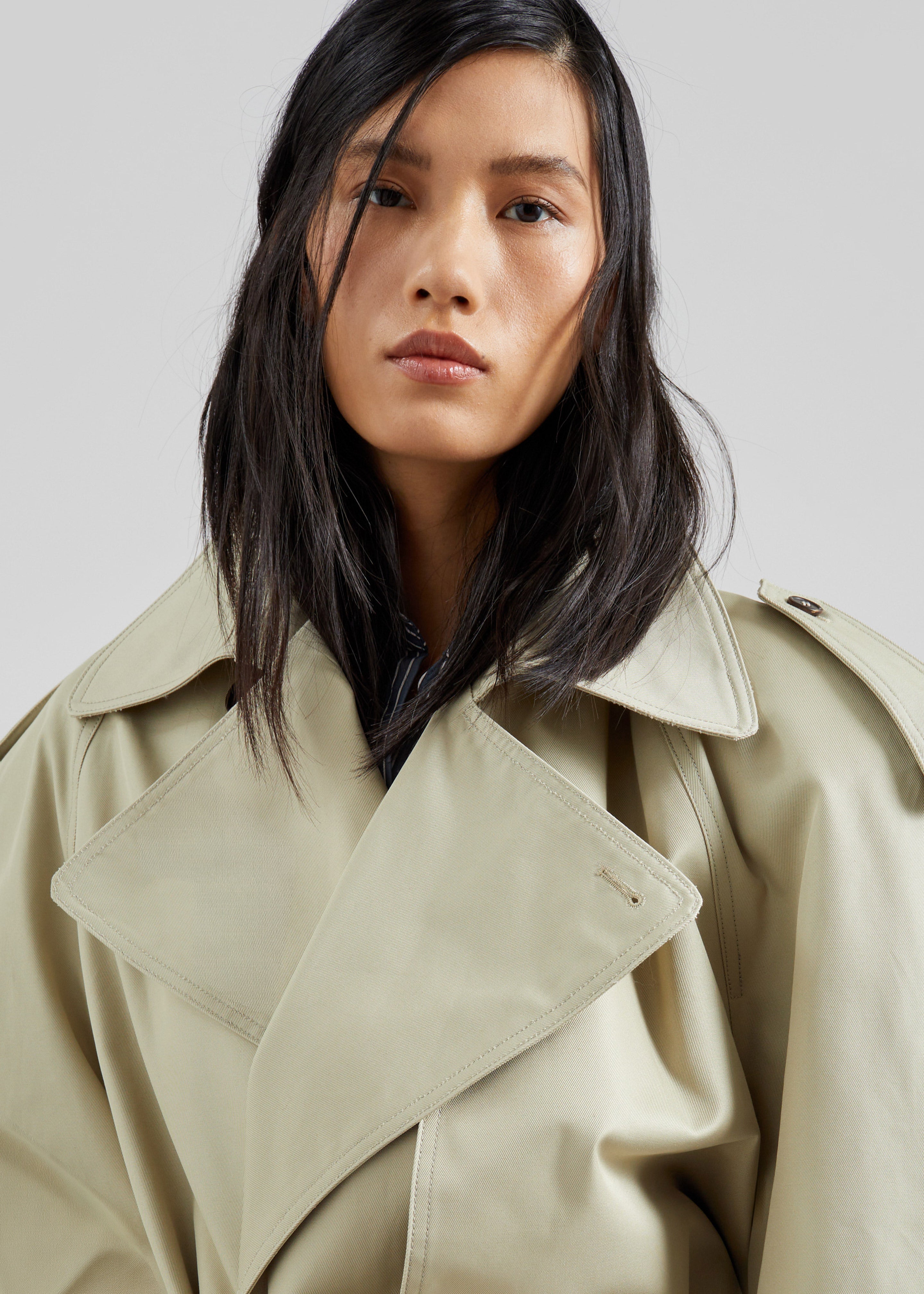 Linsell Short Trench - Beige