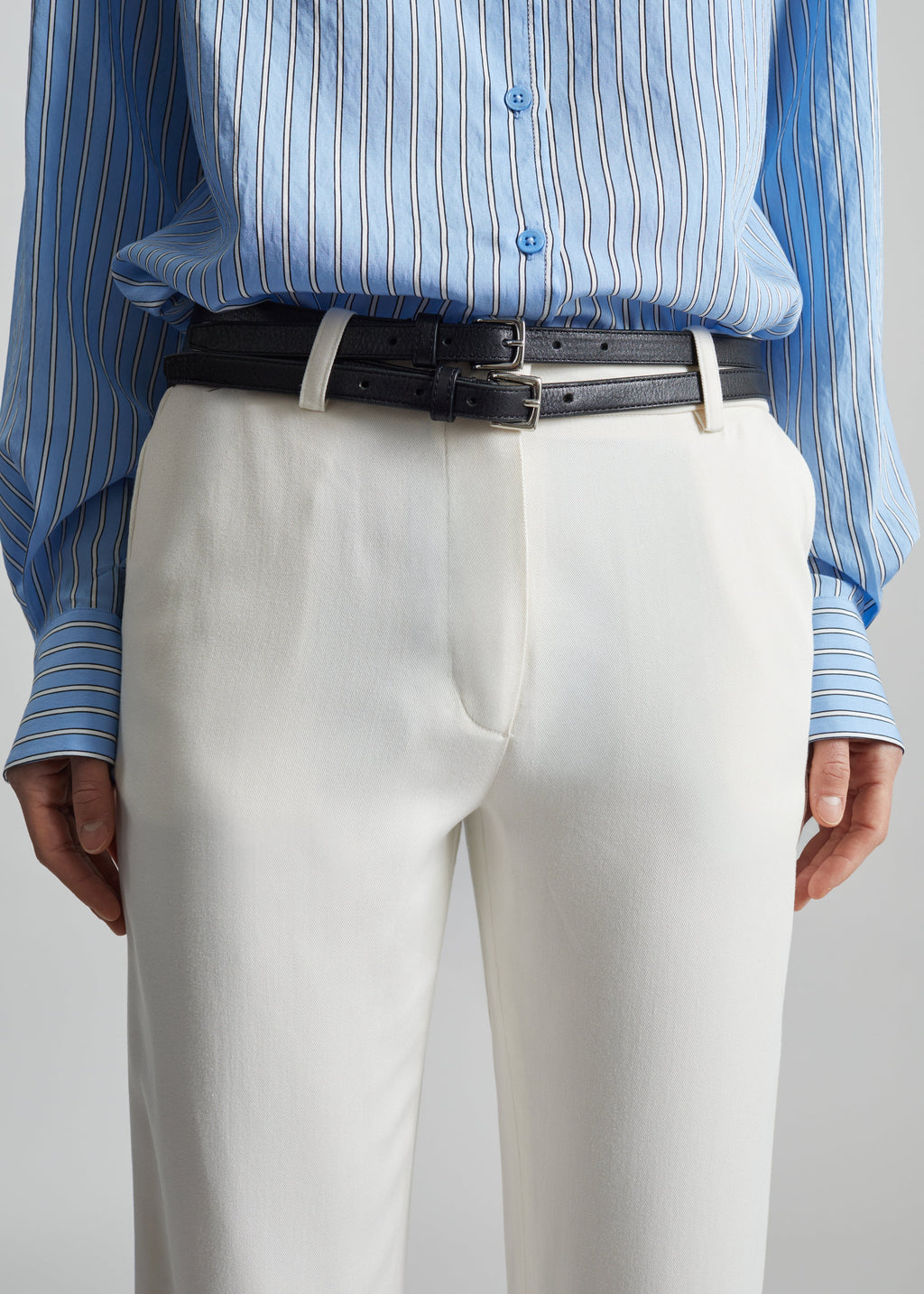 Lior Fluid Capri Pants - Ivory