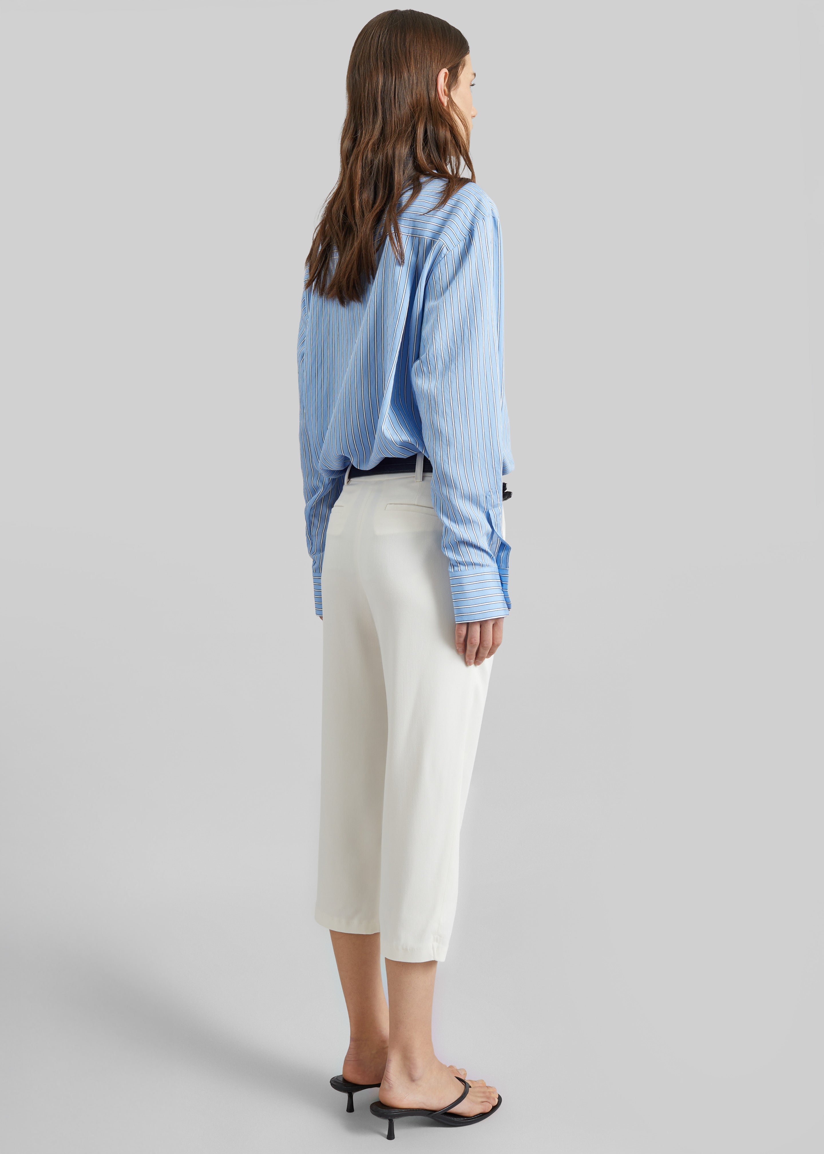Lior Fluid Capri Pants - Ivory