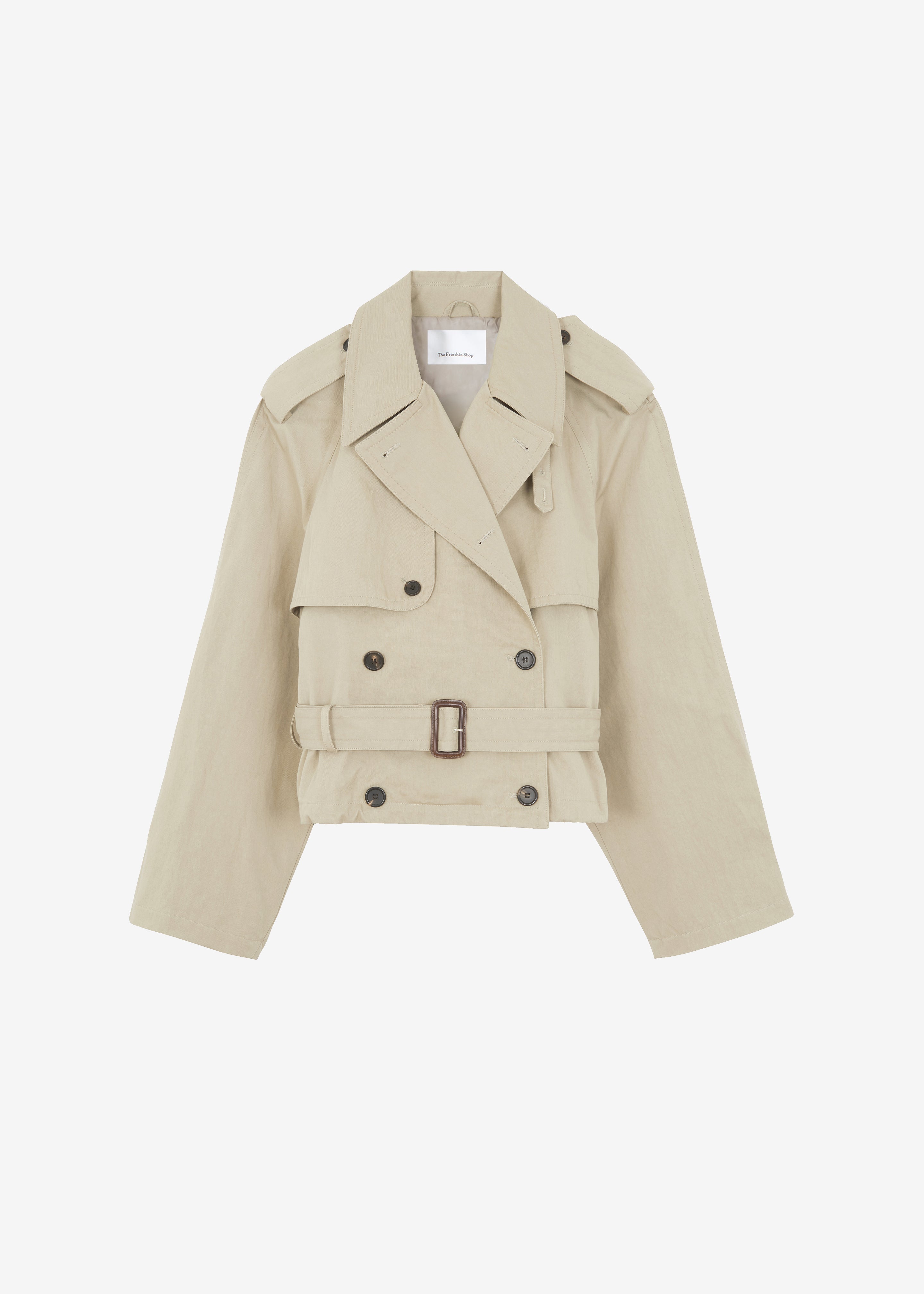 Mads Cropped Trench - Beige