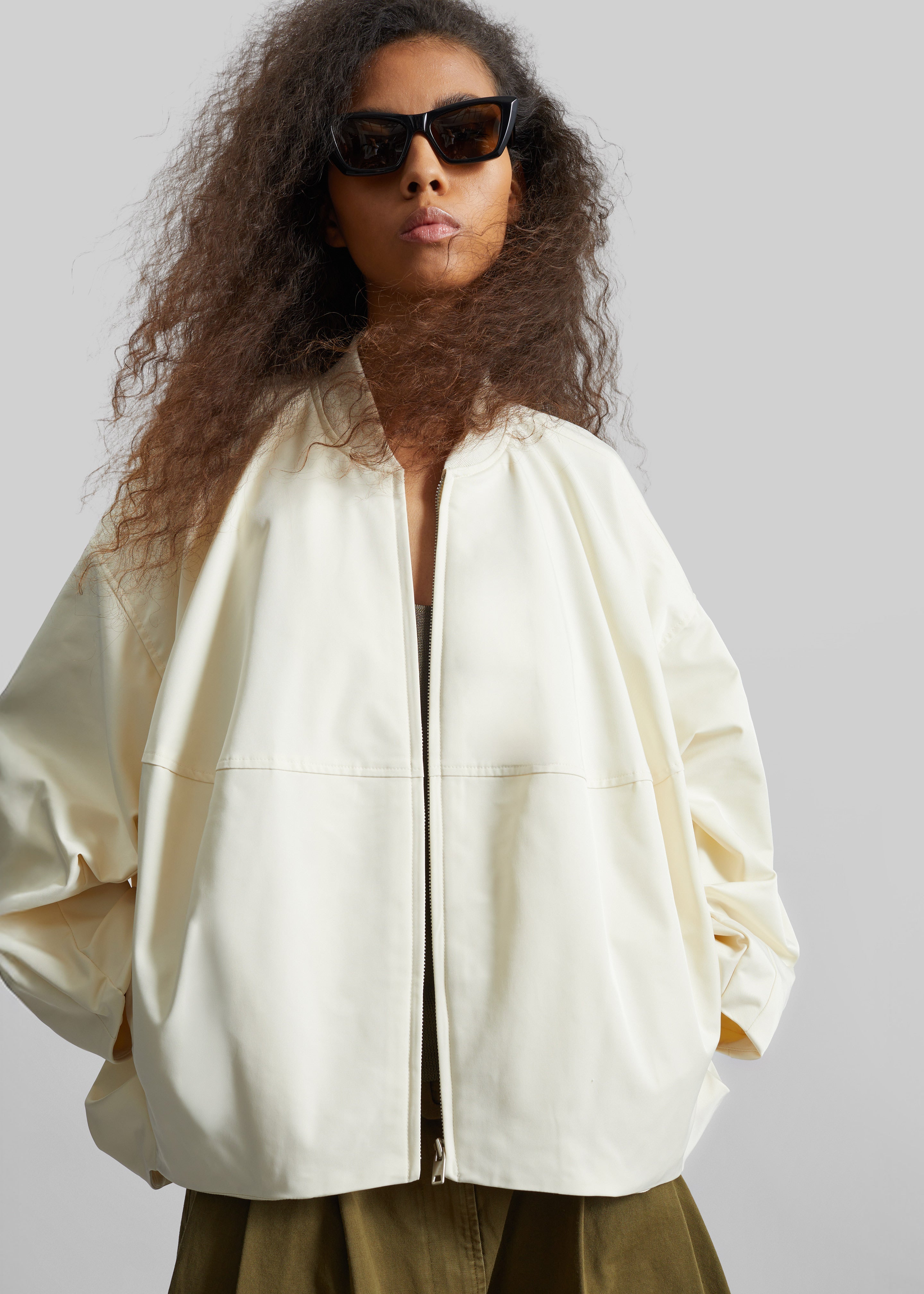 Marslev Cocoon Jacket - Cream