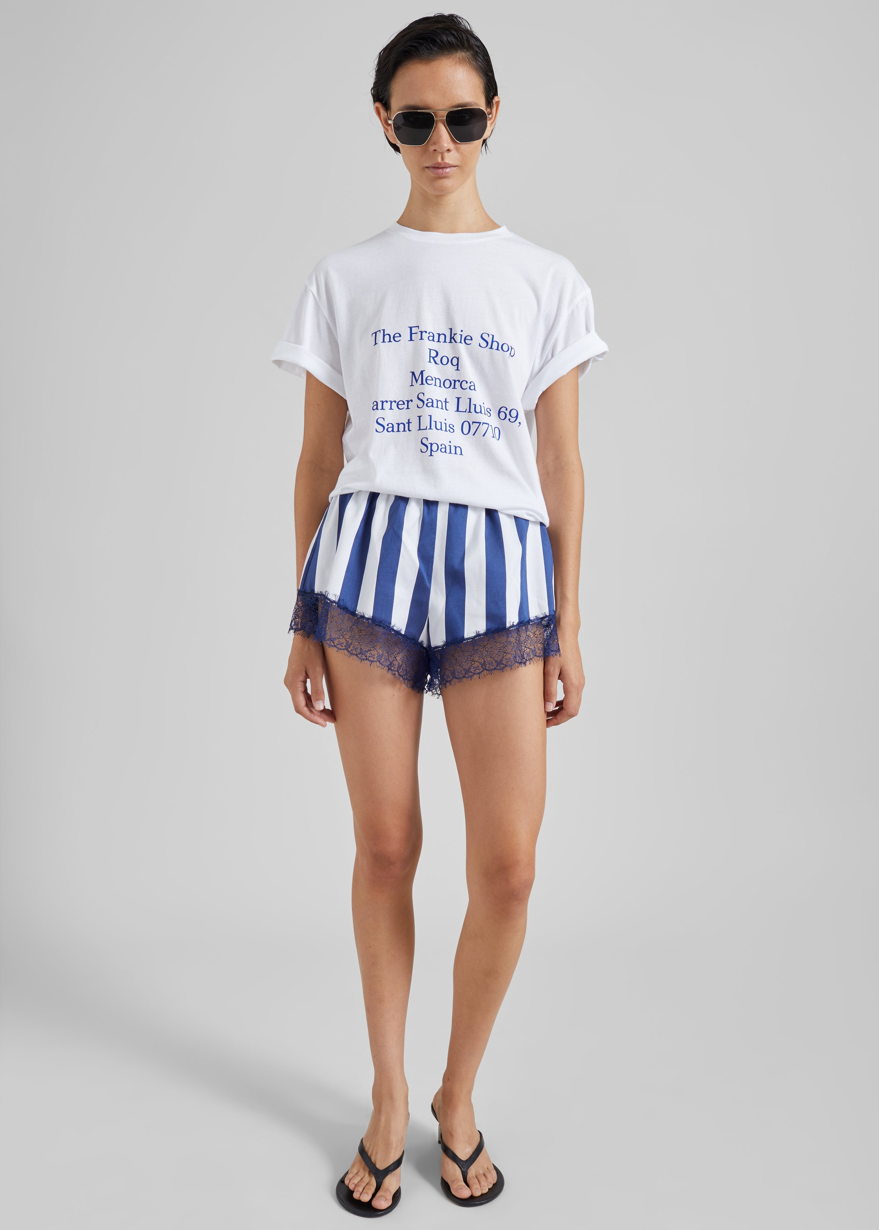 Milos Mini Boxer Shorts - Navy/White Stripe