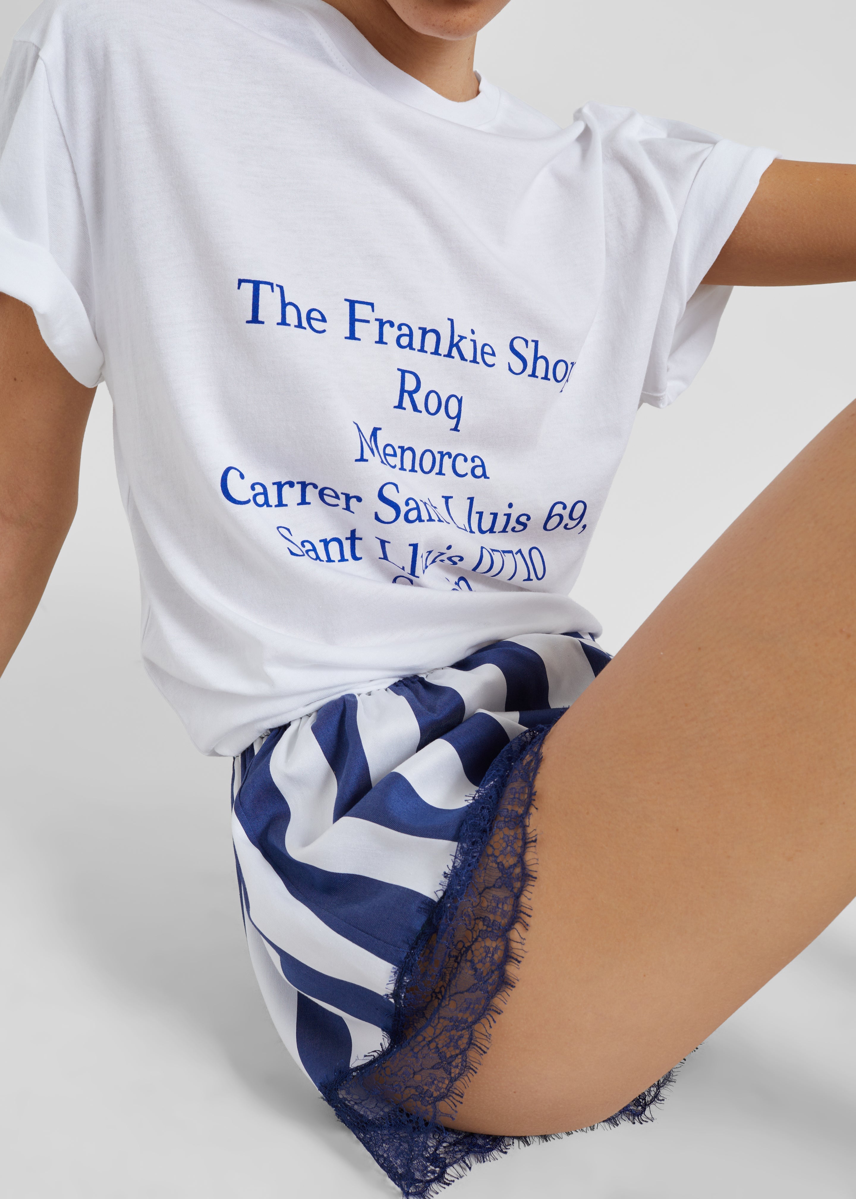 Milos Mini Boxer Shorts - Navy/White Stripe