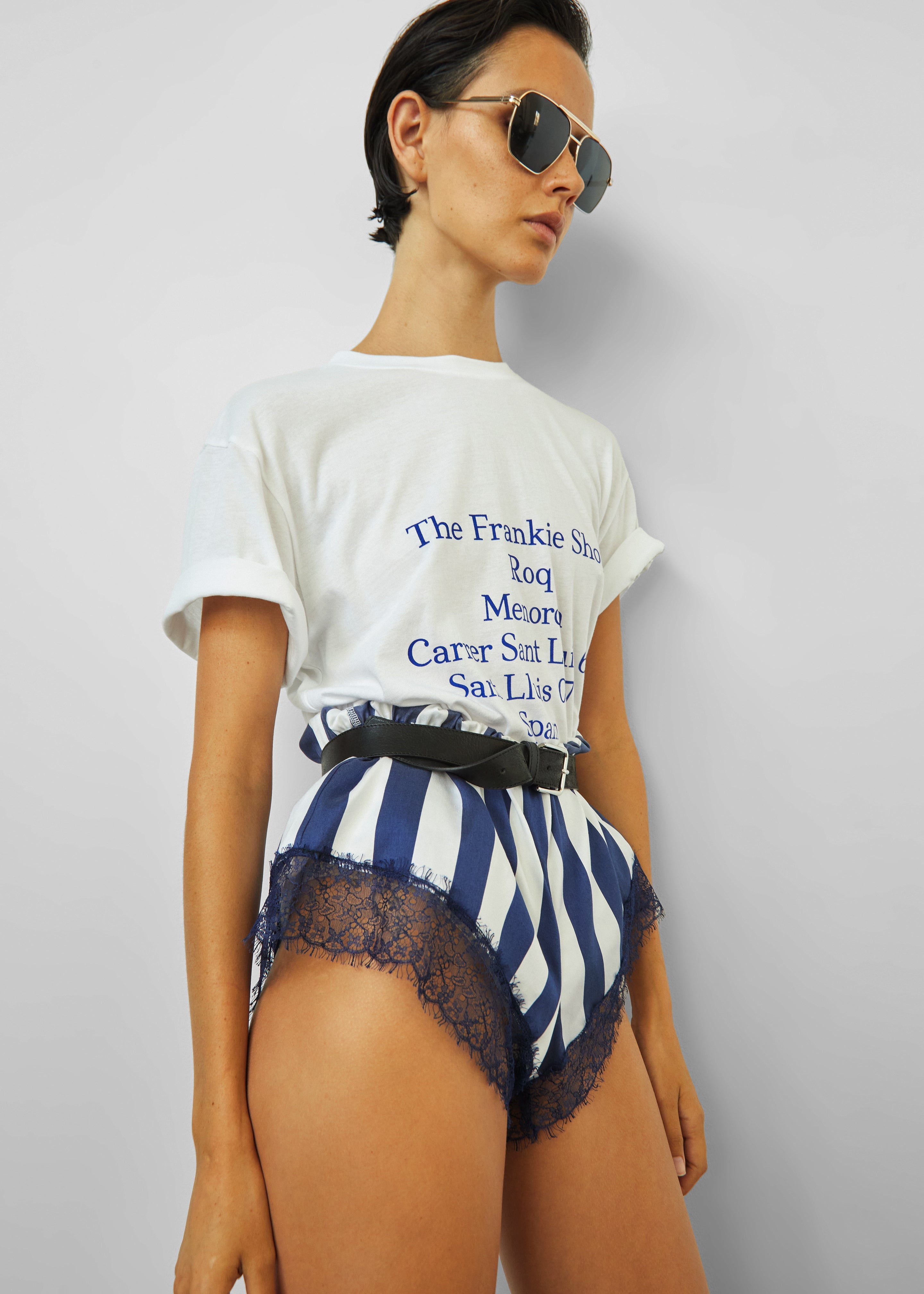 Milos Mini Boxer Shorts - Navy/White Stripe