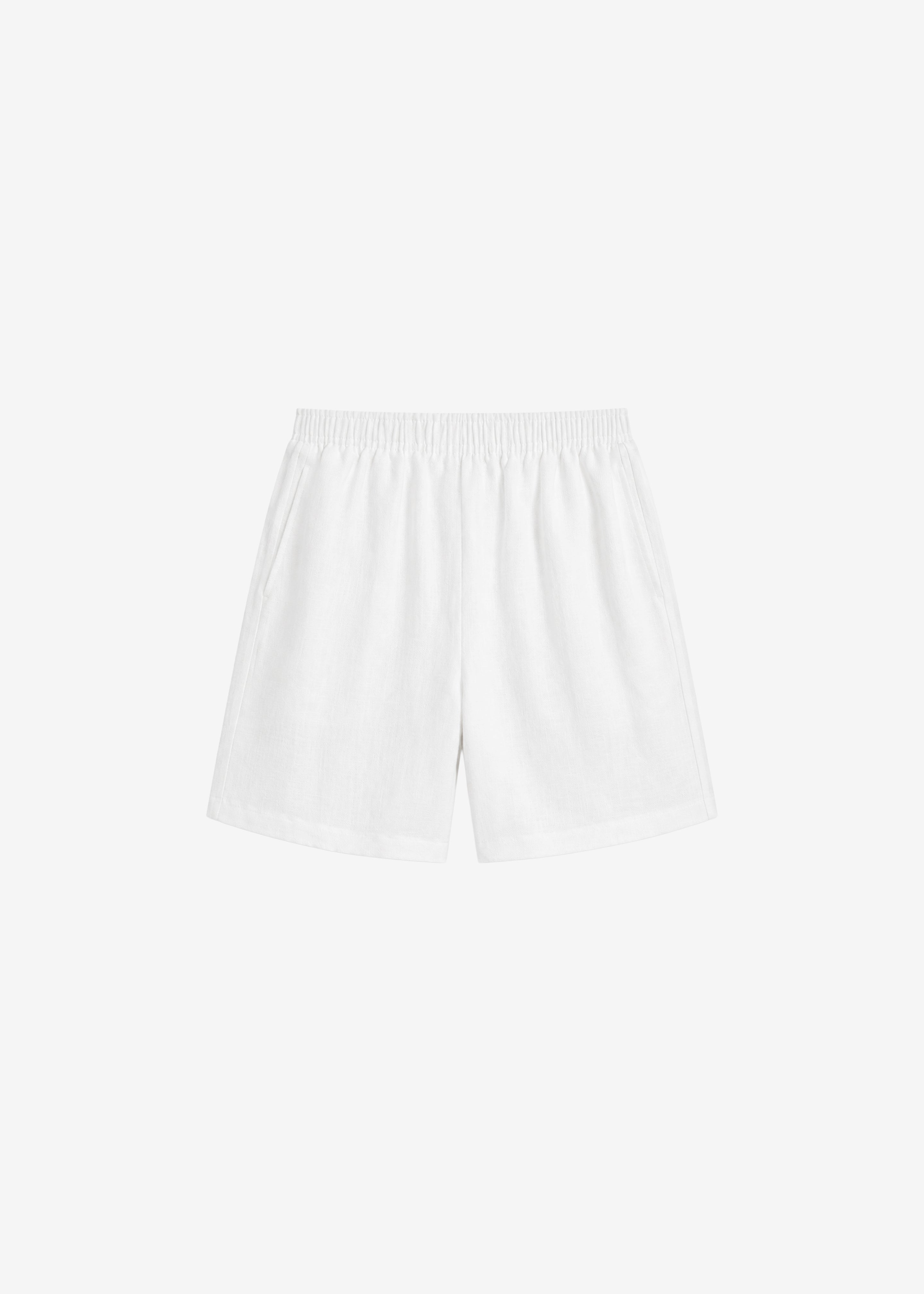 Mineo Linen Shorts - White