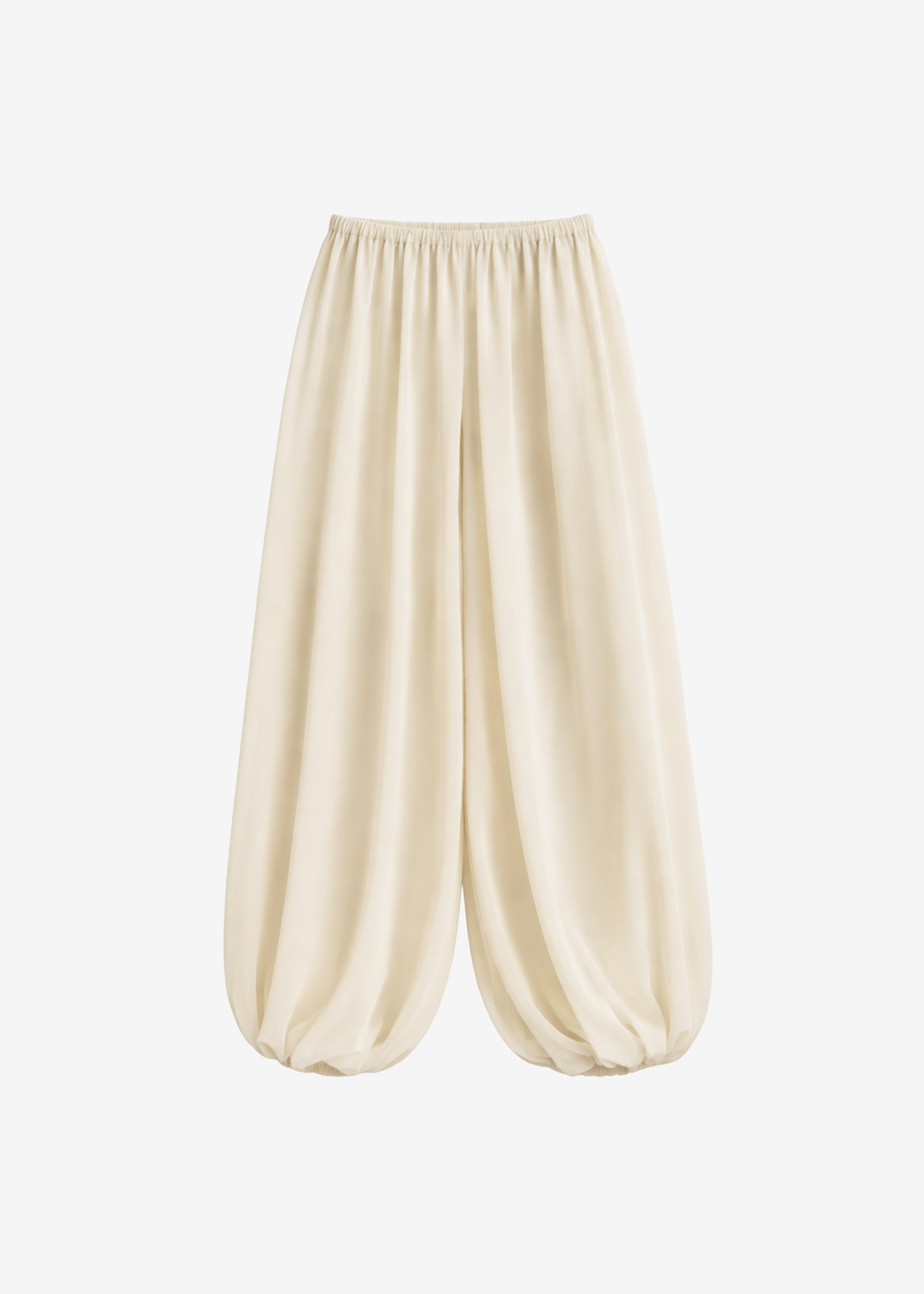 Mio Sheer Balloon Pants - Beige