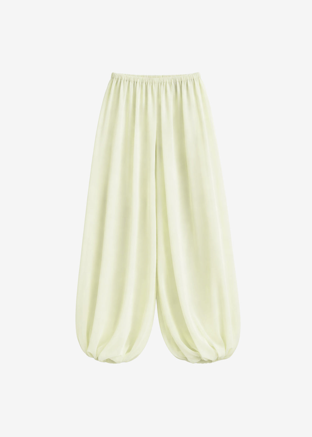 Mio Sheer Balloon Pants - Pale Yellow