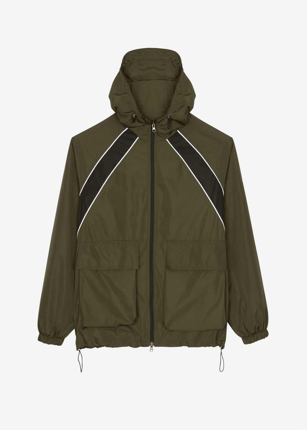 Navan Windbreaker Cargo Jacket - Khaki