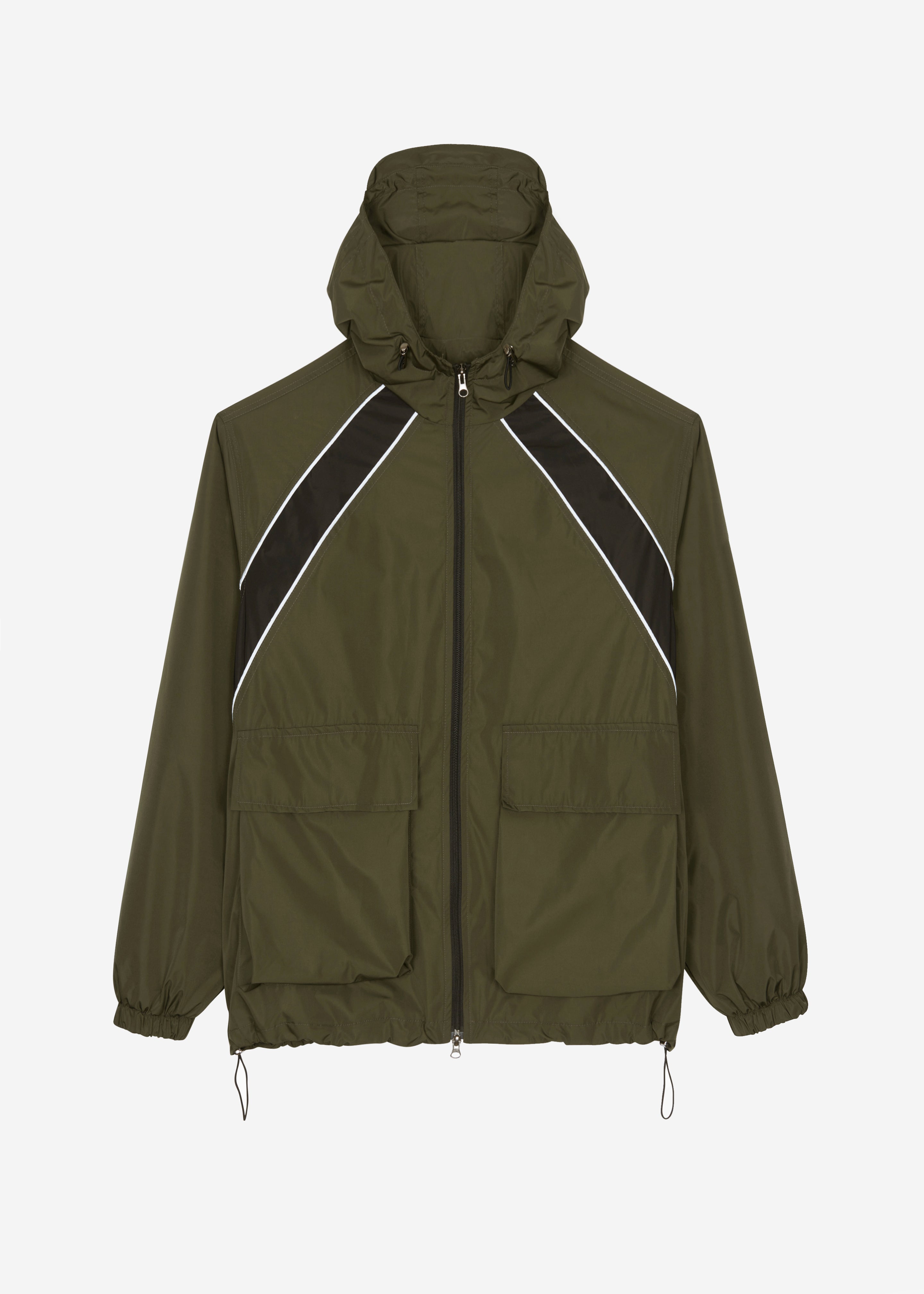 Navan Windbreaker Cargo Jacket - Khaki
