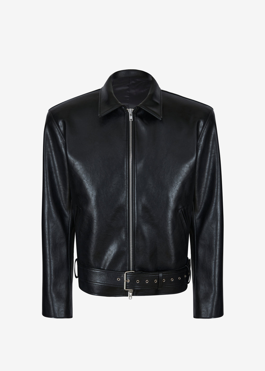 Norbury Faux Leather Jacket - Black