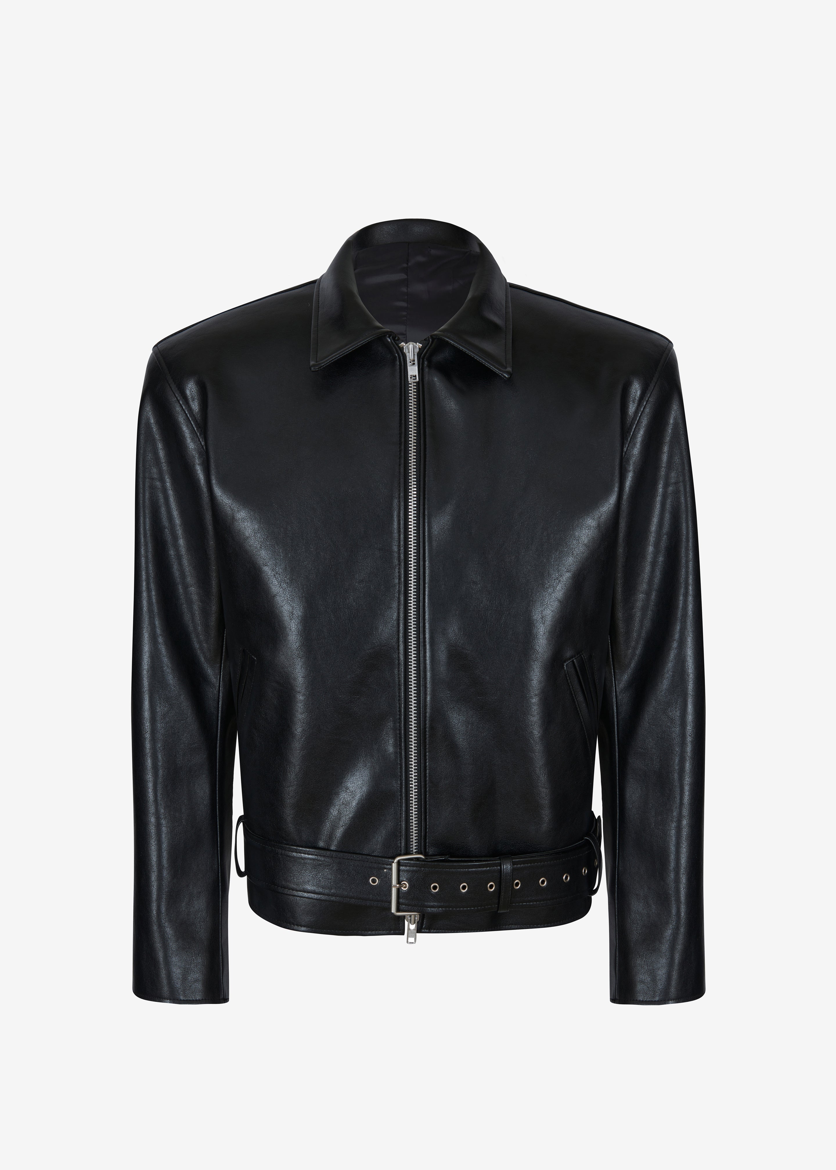 Norbury Faux Leather Jacket - Black