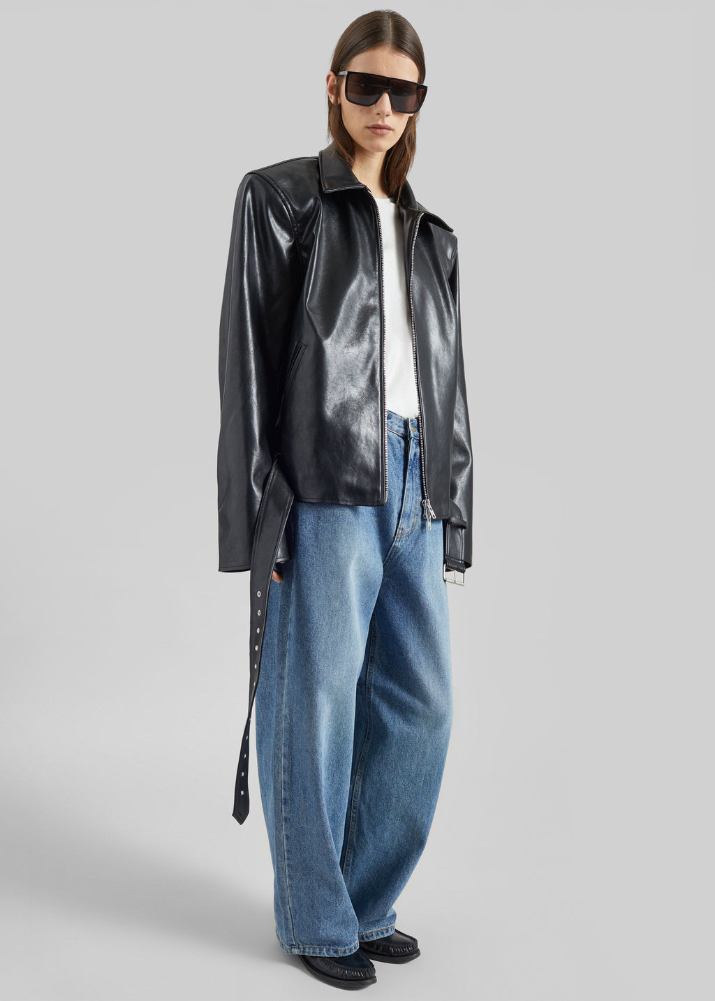 Norbury Faux Leather Jacket - Black