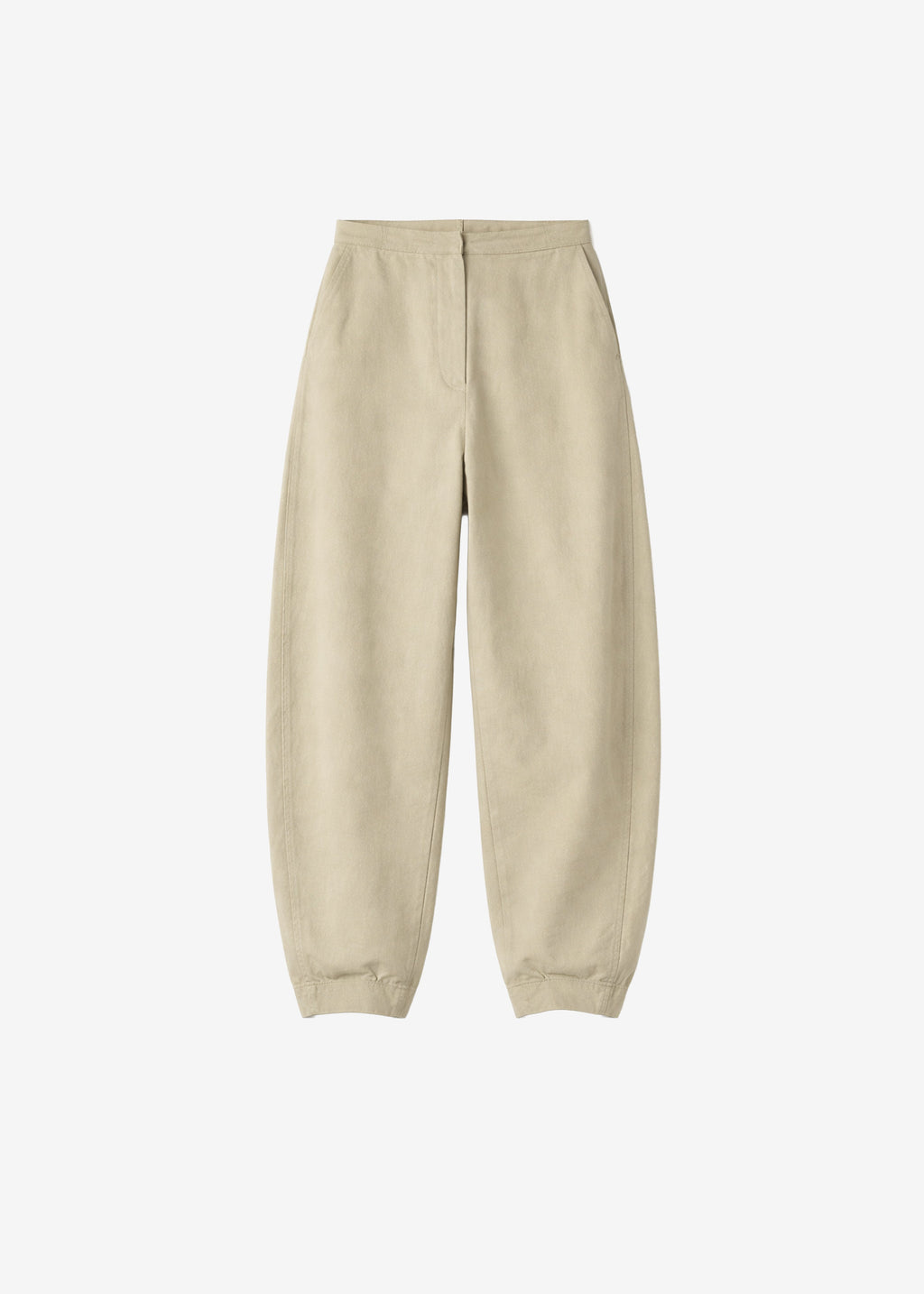 Noyon Barrel Leg Pants - Beige