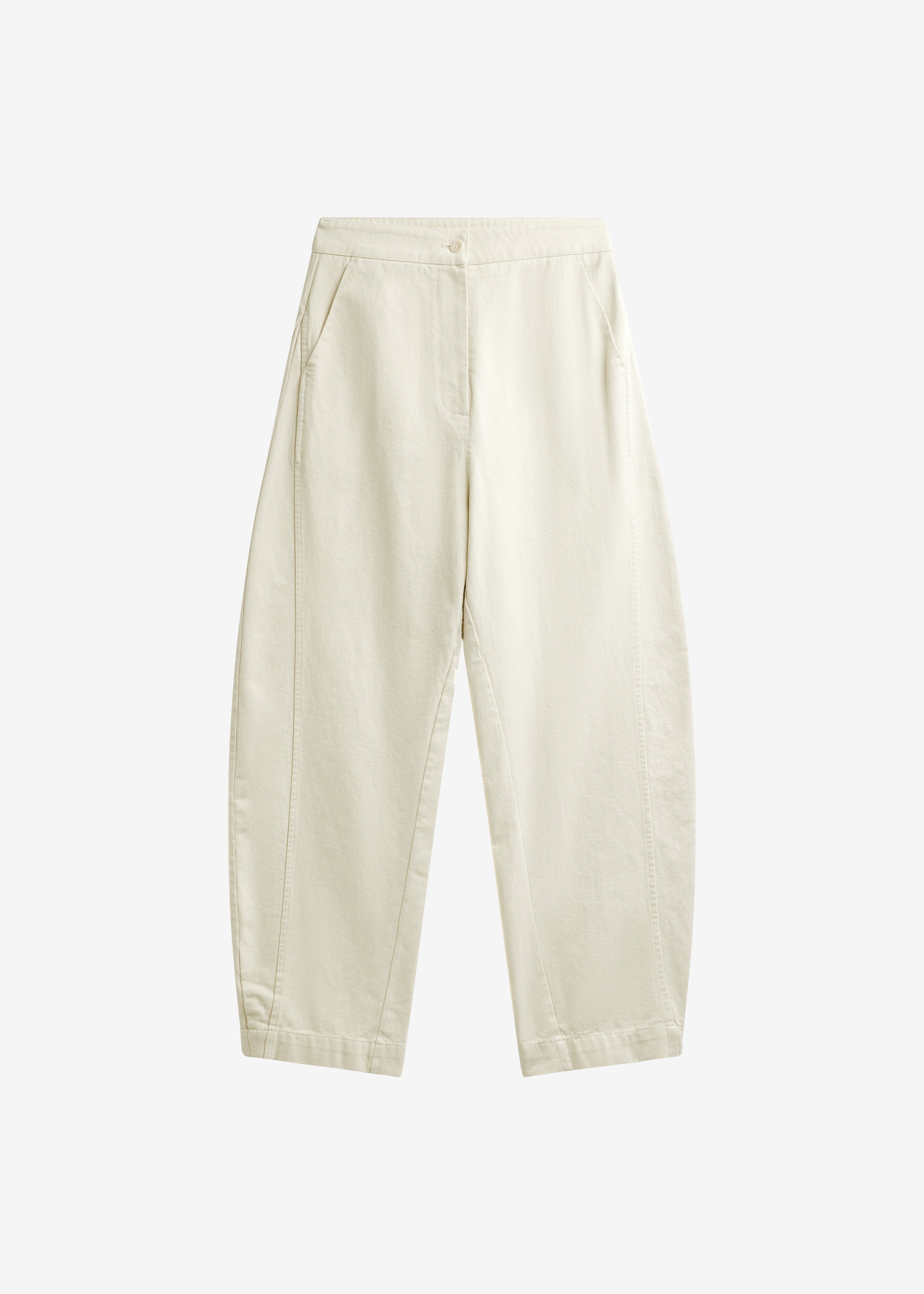 Noyon Barrel Leg Pants - Cream