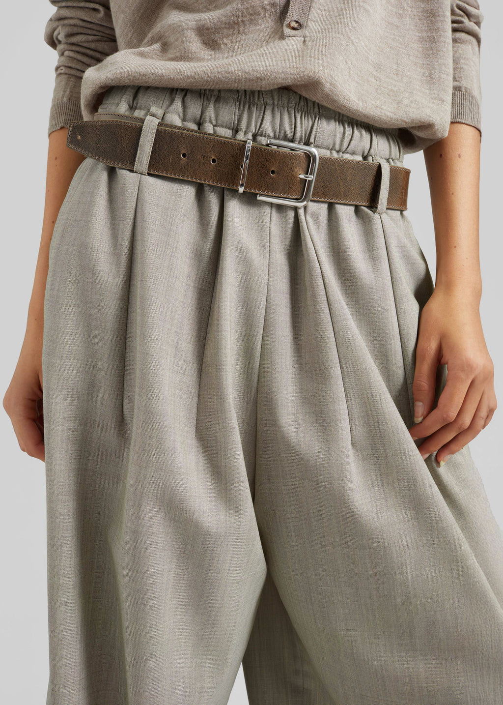 Oakdale Track Pants - Beige Melange