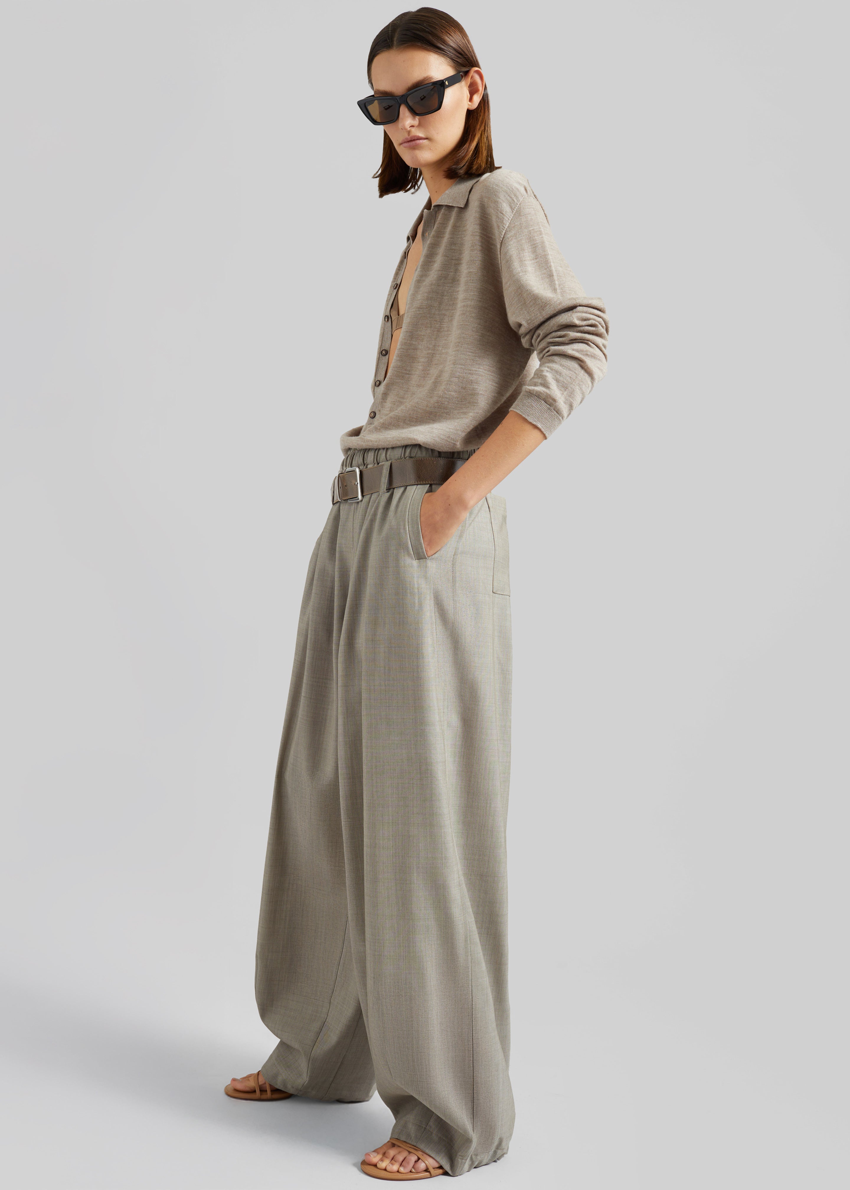 Oakdale Track Pants - Beige Melange